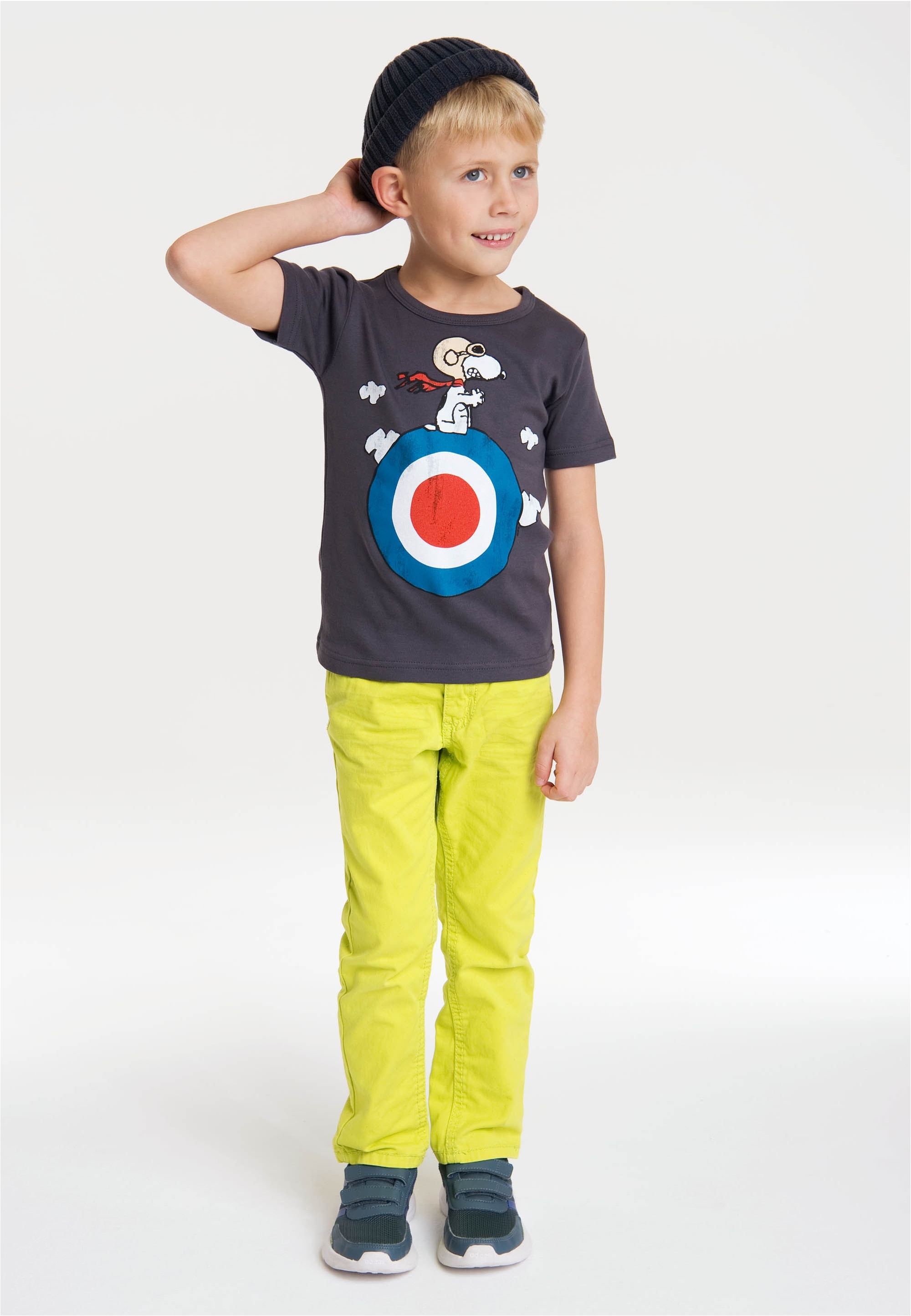 LOGOSHIRT T-Shirt »Snoopy - Target«, mit lizenziertem Originaldesign