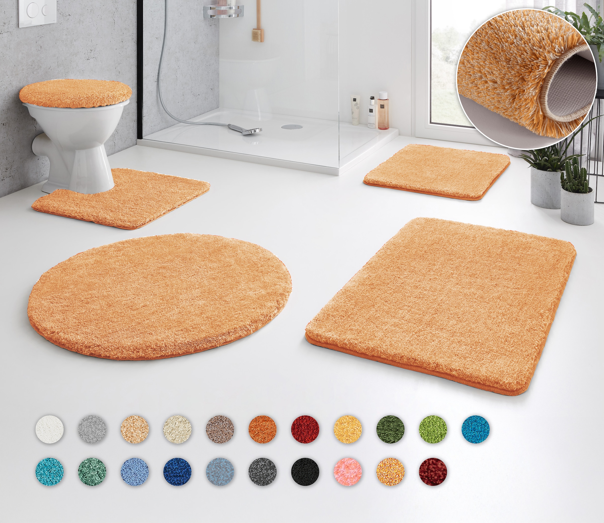 Kleine Wolke Badematte "RELAX" Höhe 30 mm rutschhemmend beschichtet fußbode günstig online kaufen