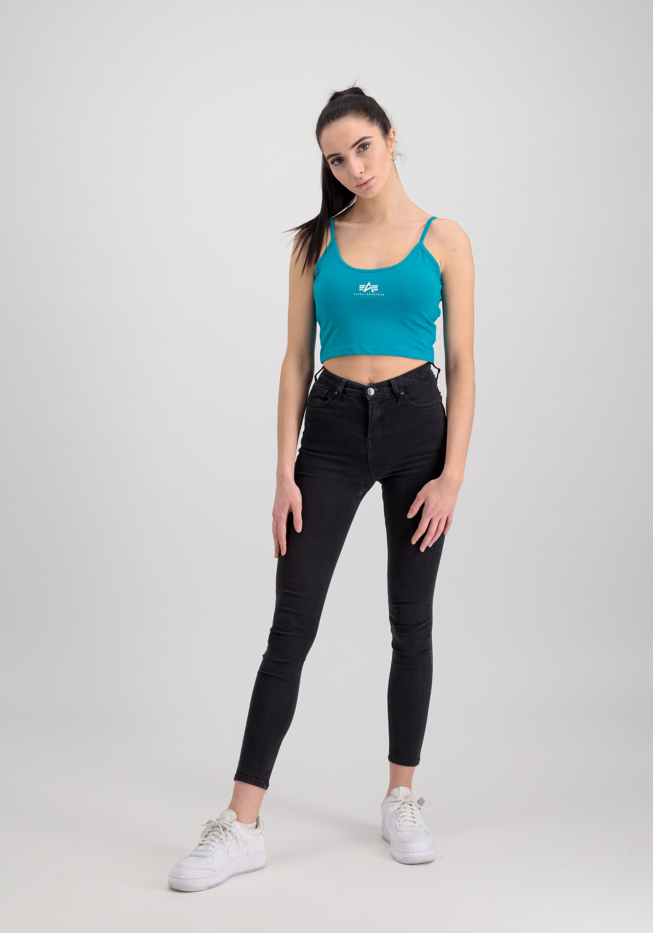 Thumbnail - Alpha Industries Muscleshirt "Basic Crop-Top SL Women"