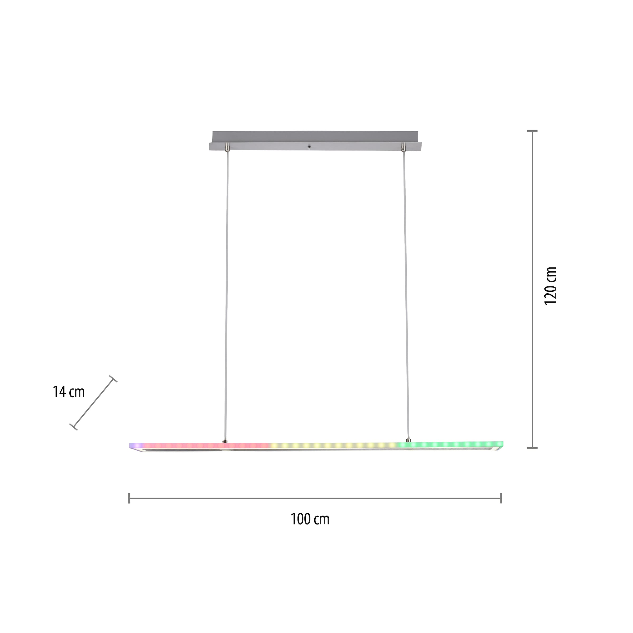 JUST LIGHT Pendelleuchte »FELIX60«, 2 flammig-flammig, LED, CCT - über  Fernbedienung, RGB-Rainbow, Infrarot inkl., dimmbar | BAUR