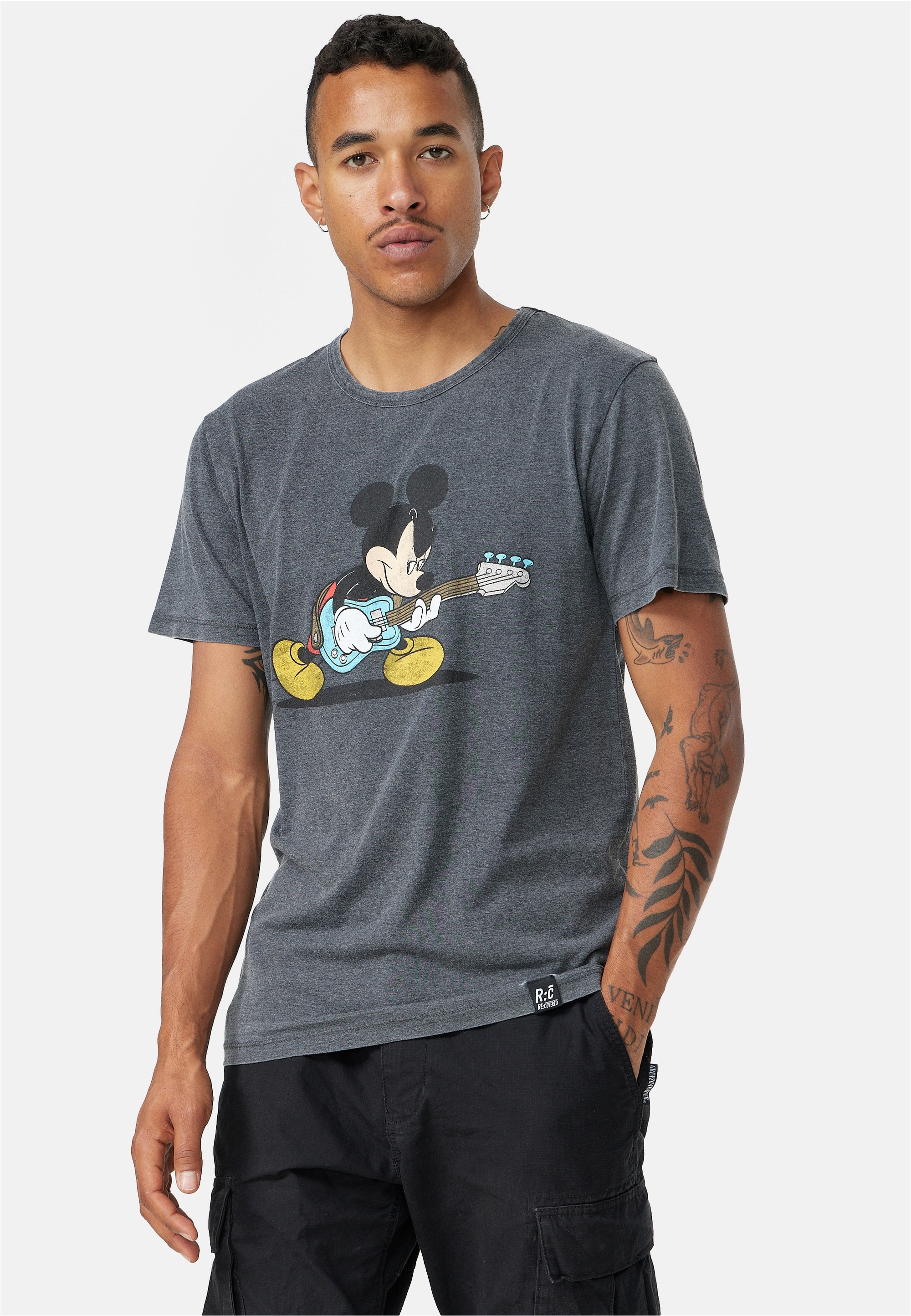 Recovered T-Shirt "Disney Mickey Playing Bass", im zeitlosen Design günstig online kaufen