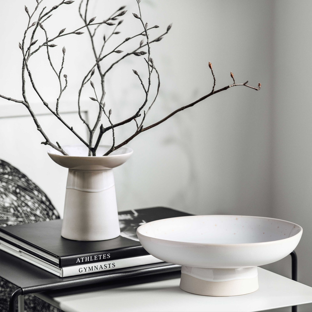 like. by Villeroy & Boch Schale »Dessertschale mit Fuß Winter Glow ø 24 cm beige«