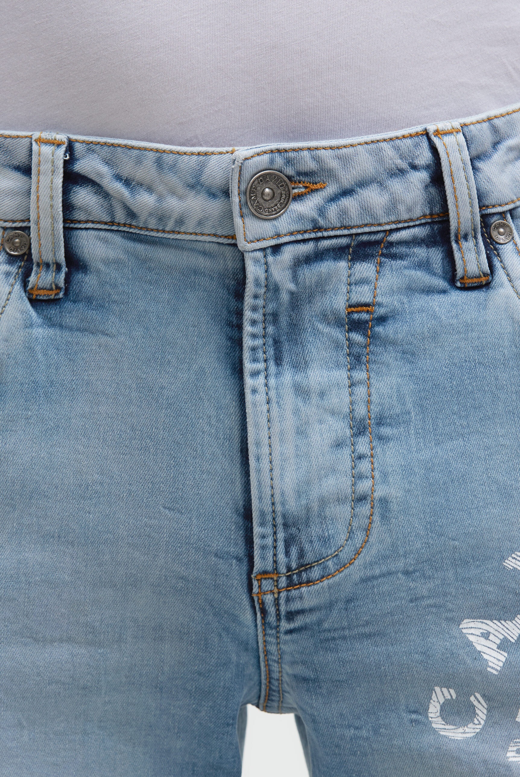 CAMP DAVID Jeansshorts mit Turn-Up Saum
