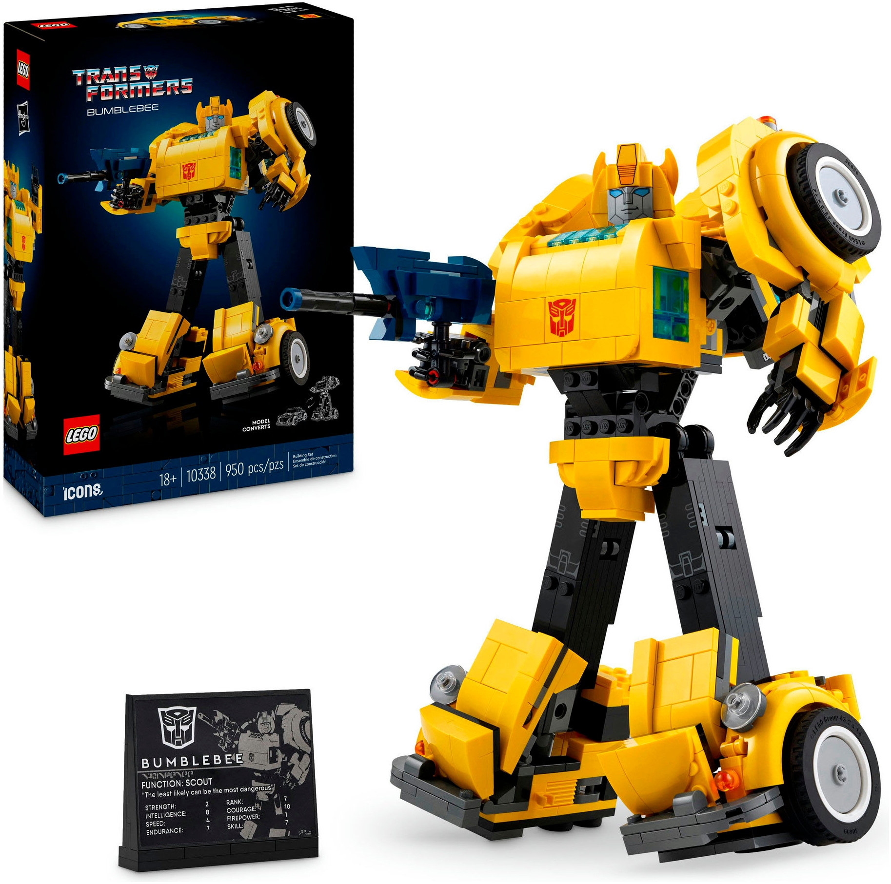 Konstruktionsspielsteine »Bumblebee (10338), LEGO Icons«, (950 St.), Made in Europe