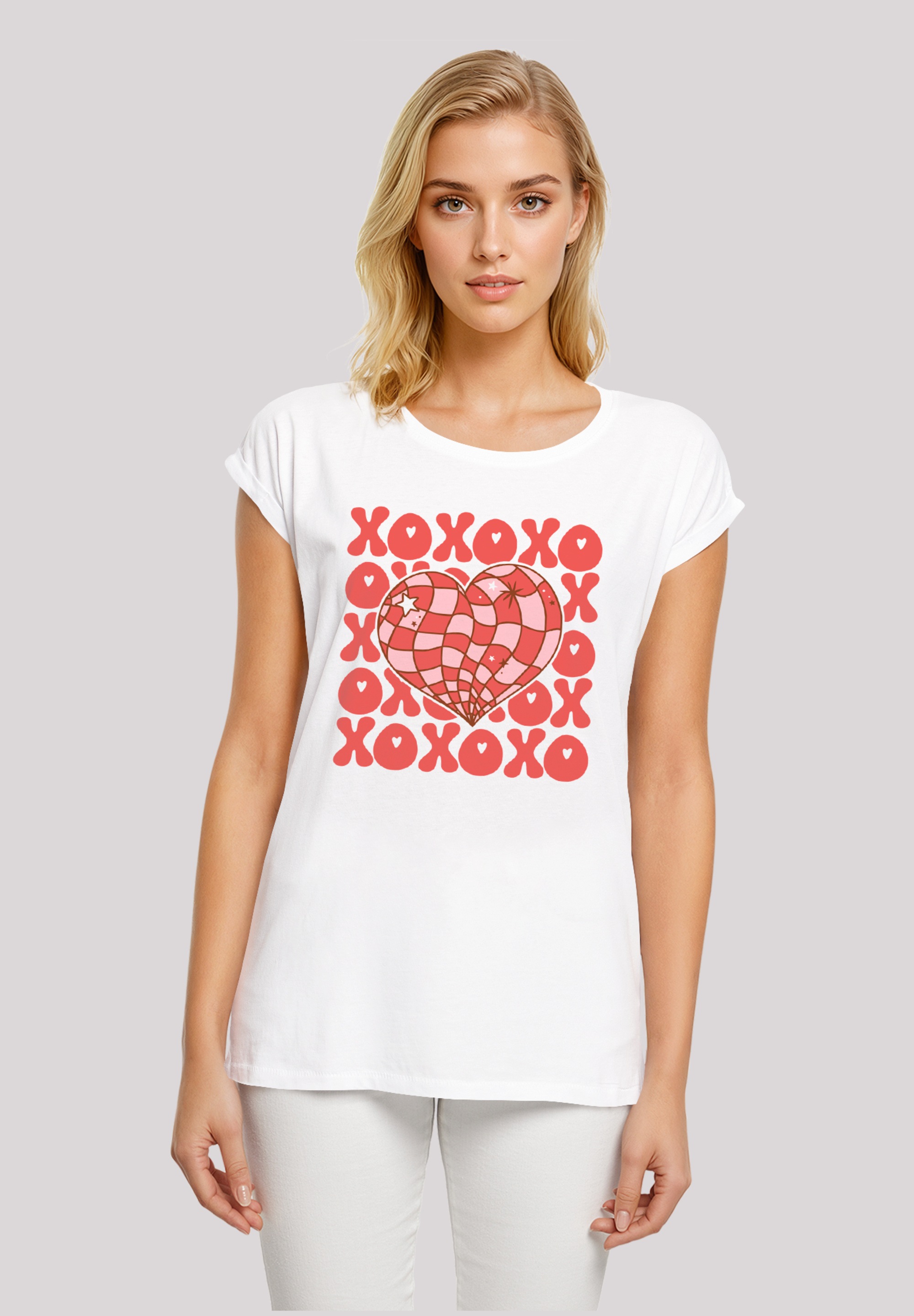F4NT4STIC T-Shirt "XOXO Herz Love", Premium Qualität günstig online kaufen
