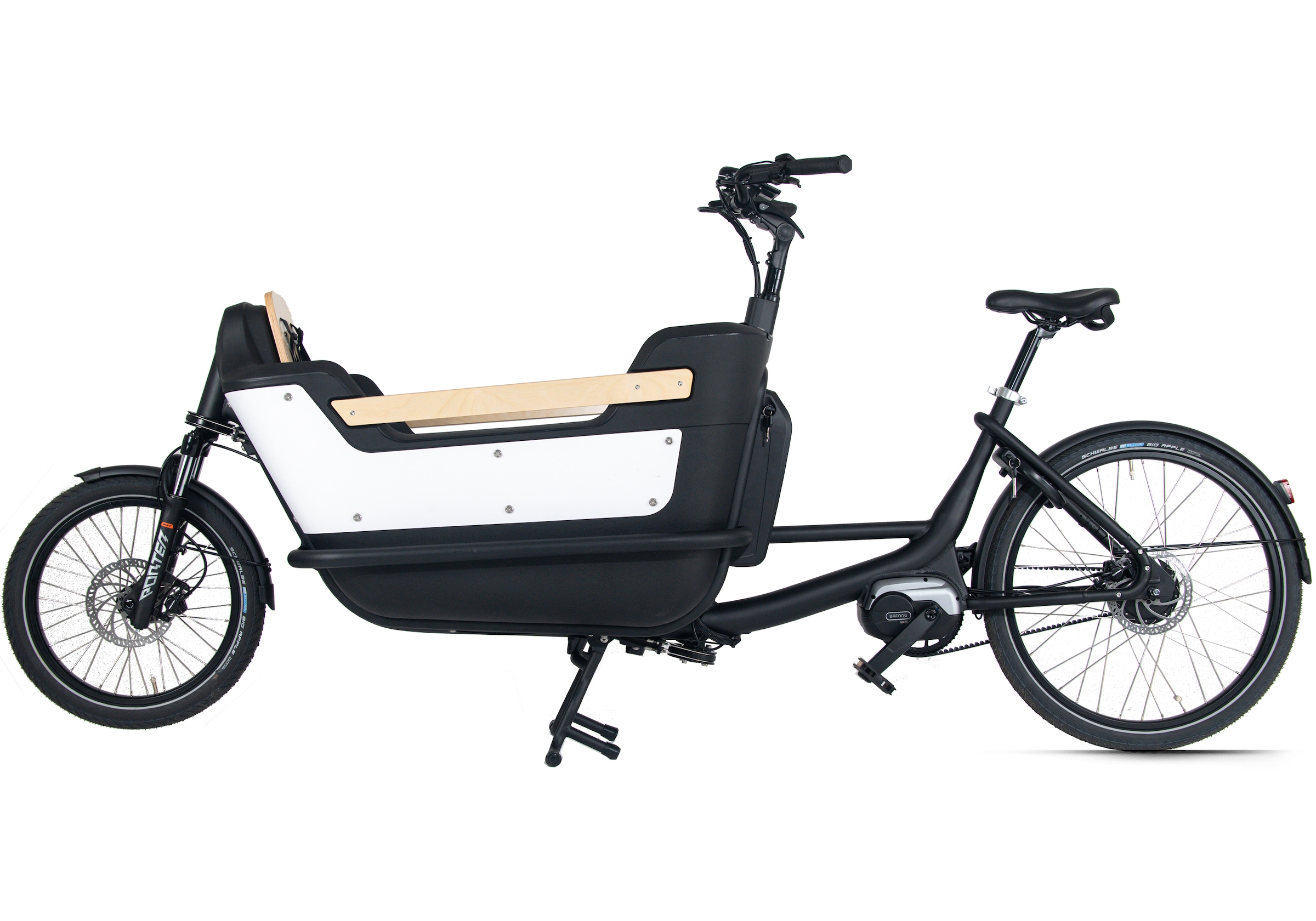 Royal Cargo Bikes »Cargo 2W Premium Plus Long 17,5Ah / 630 Wh 20 / 26 Zoll weiß« 0 Gang ENVIOLO NuVinci Schaltwerk Nabenschaltung Mittelmotor 250 W