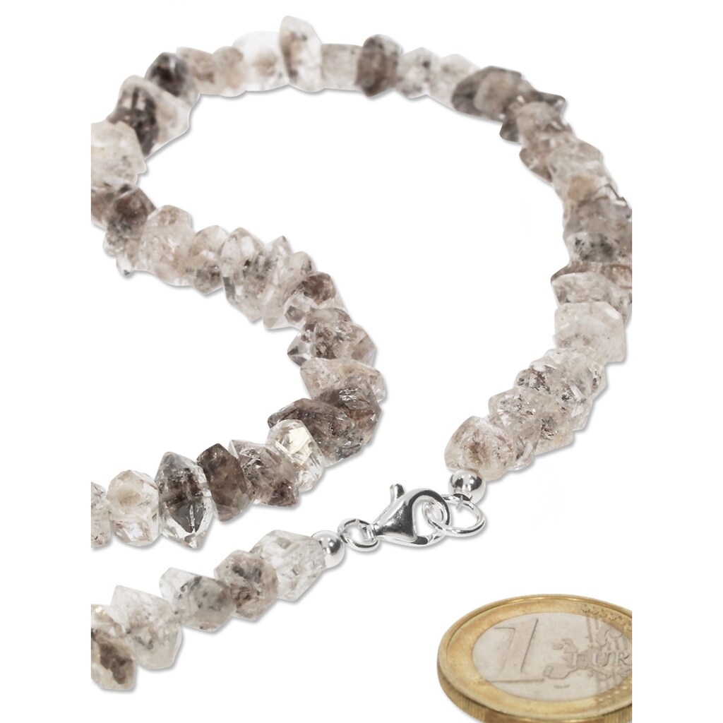 Adelia´s Kette ohne Anhänger »Schmuck Bergkristall Halskette 925 Silber 43 cm«
