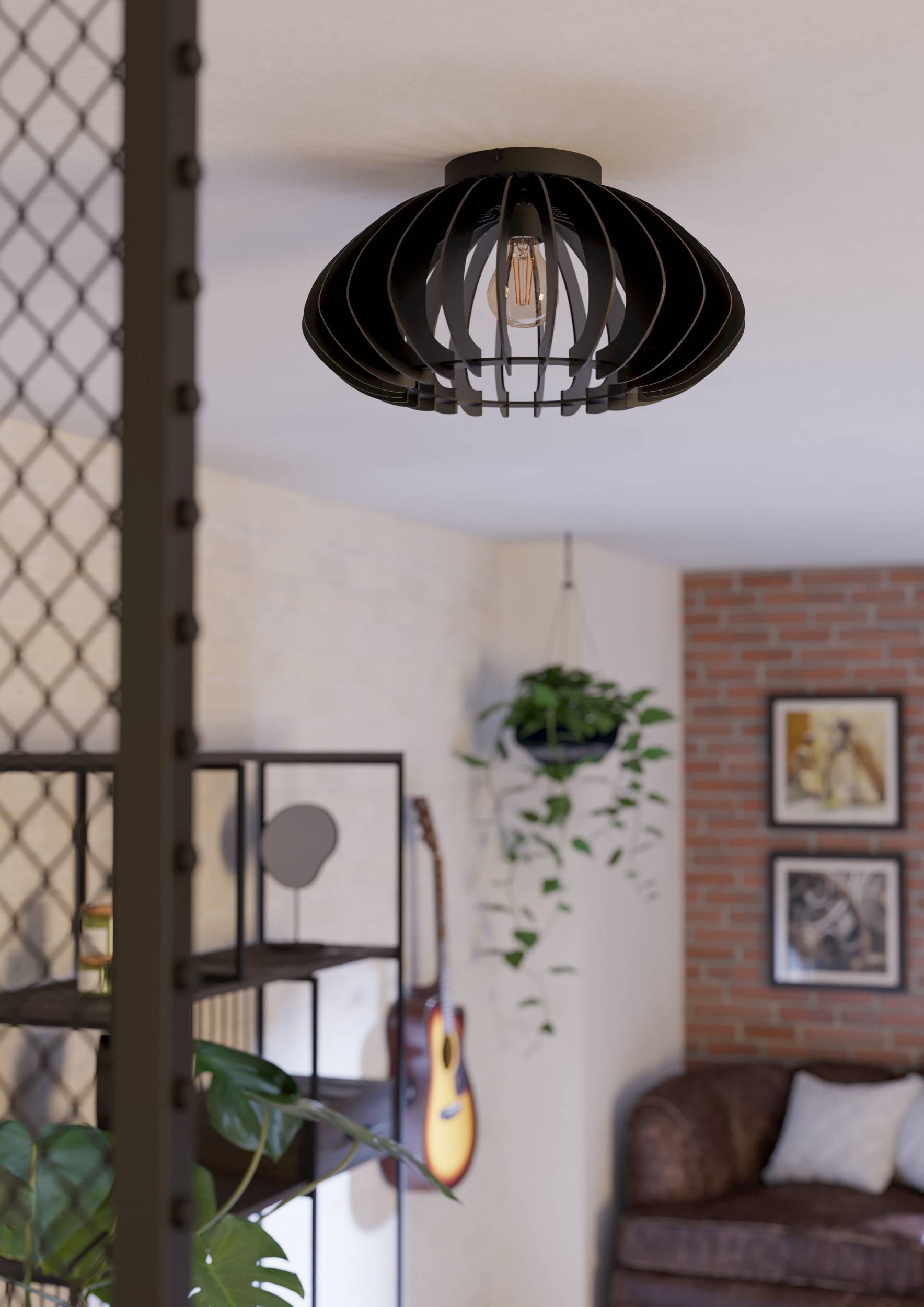 EGLO Deckenleuchte »Cossano Deckenlampe, Vintage, Retro, Japandi,  E27, Flurlampe, Lampe« E27 1 Stk.