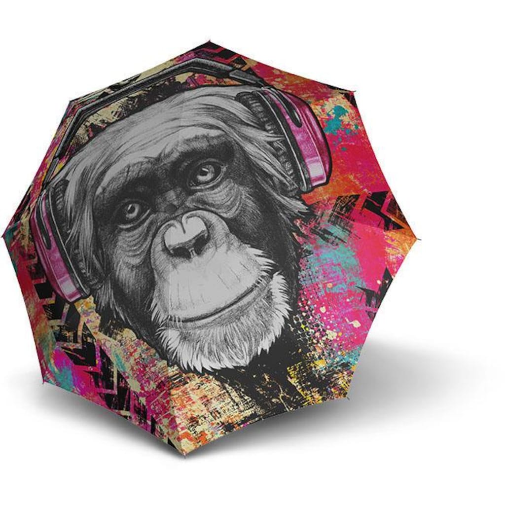 doppler® Stockregenschirm »Modern Art Lang Automatik, Monkey«