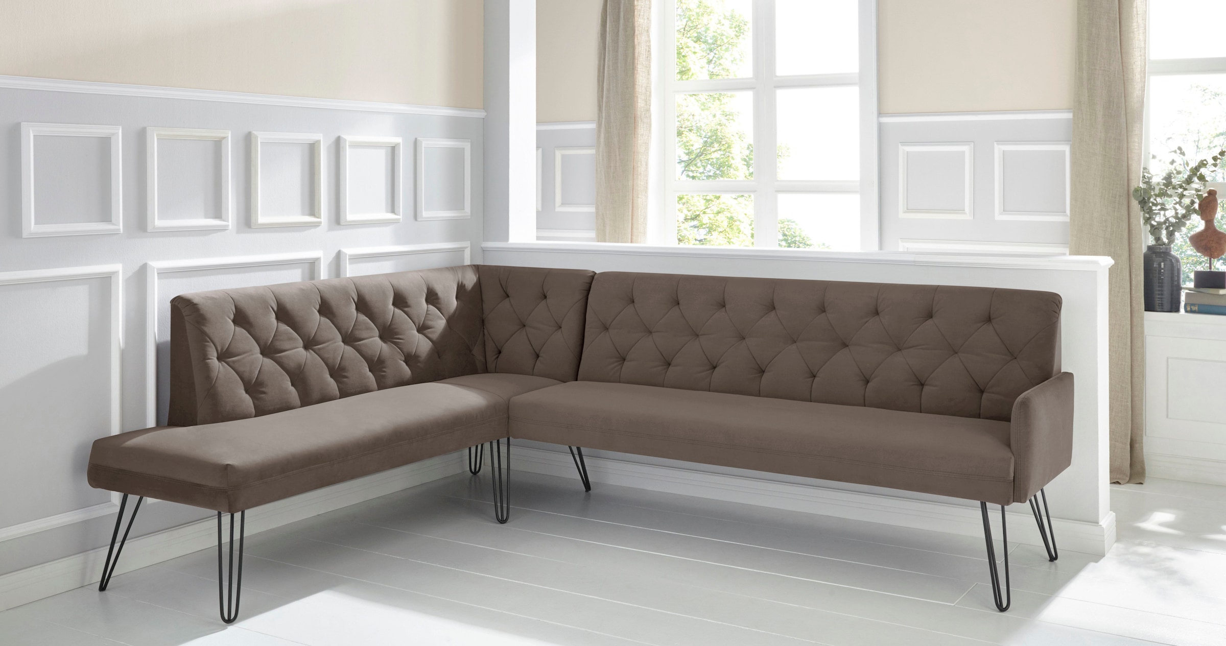 exxpo - sofa fashion Eckbank »Doppio«, Frei im Raum stellbar