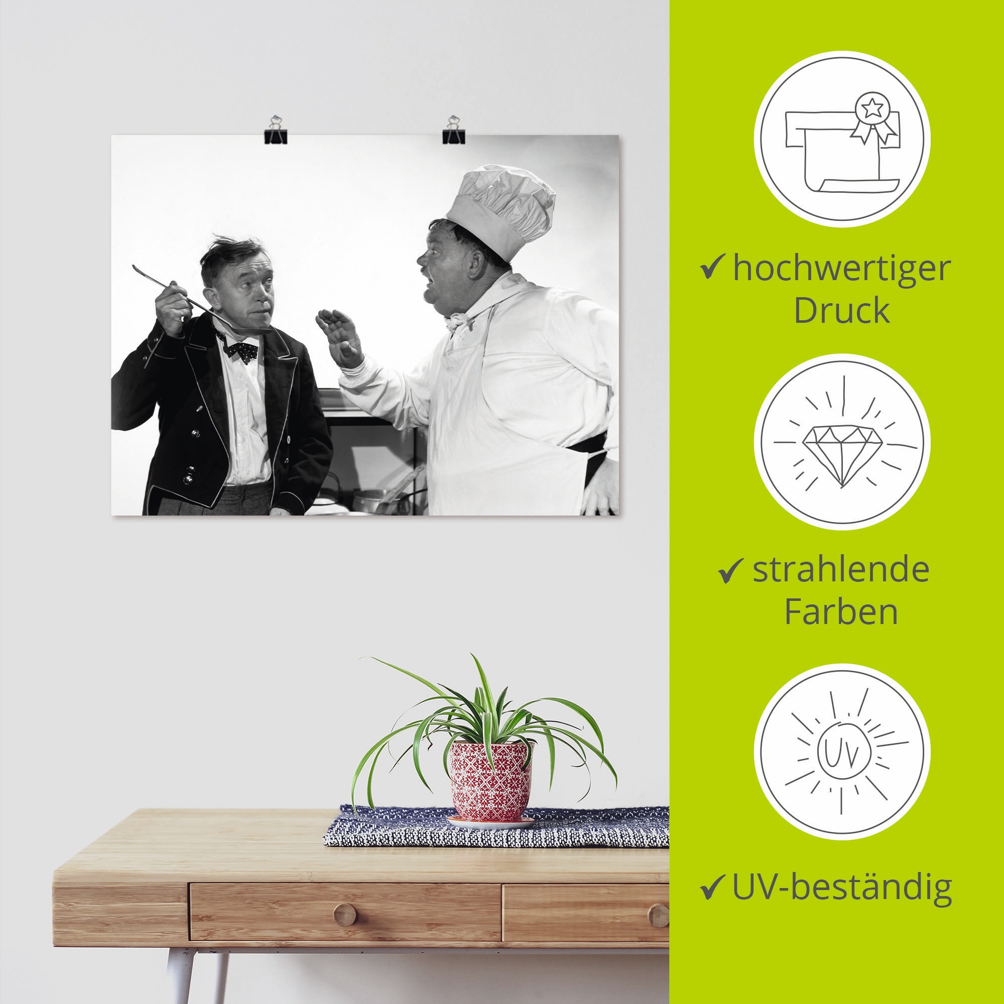 Artland Wandbild »Die Leibköche seiner Majestät, 1944« Stars 1 Stk. tlg. als Leinwandbild, Poster in verschied. Größen