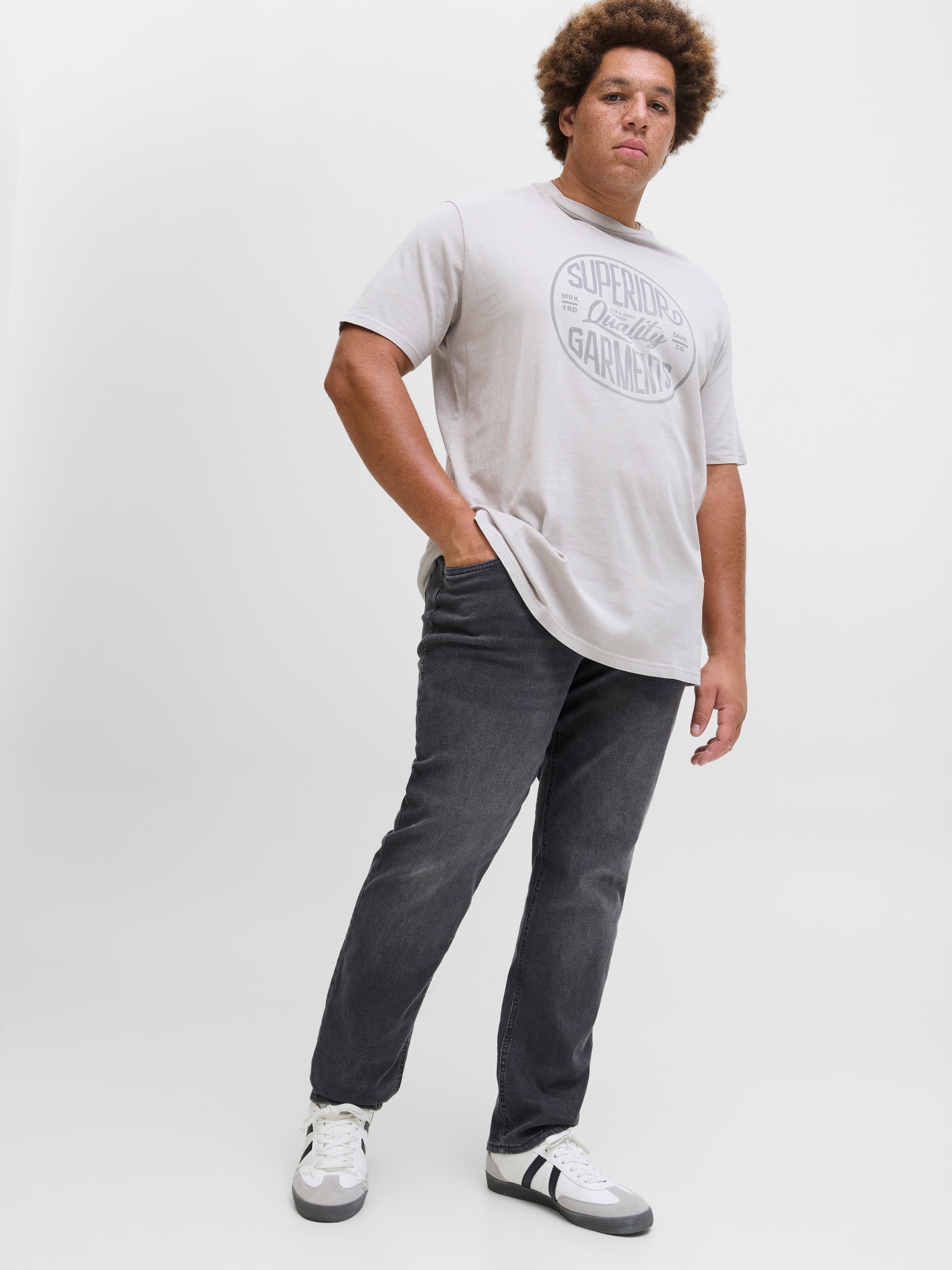 Jack & Jones PlusSize Slim-fit-Jeans »JJIGLENN JJORIGINAL MF 071 NOOS PLS«