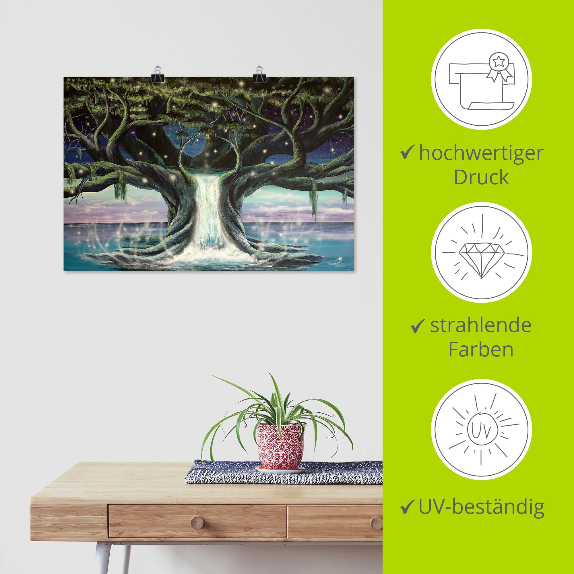 Artland Wandbild »Der Baum der Seelen«, Landschaften, (1 St.), als Leinwandbild, Poster in verschied. Größen
