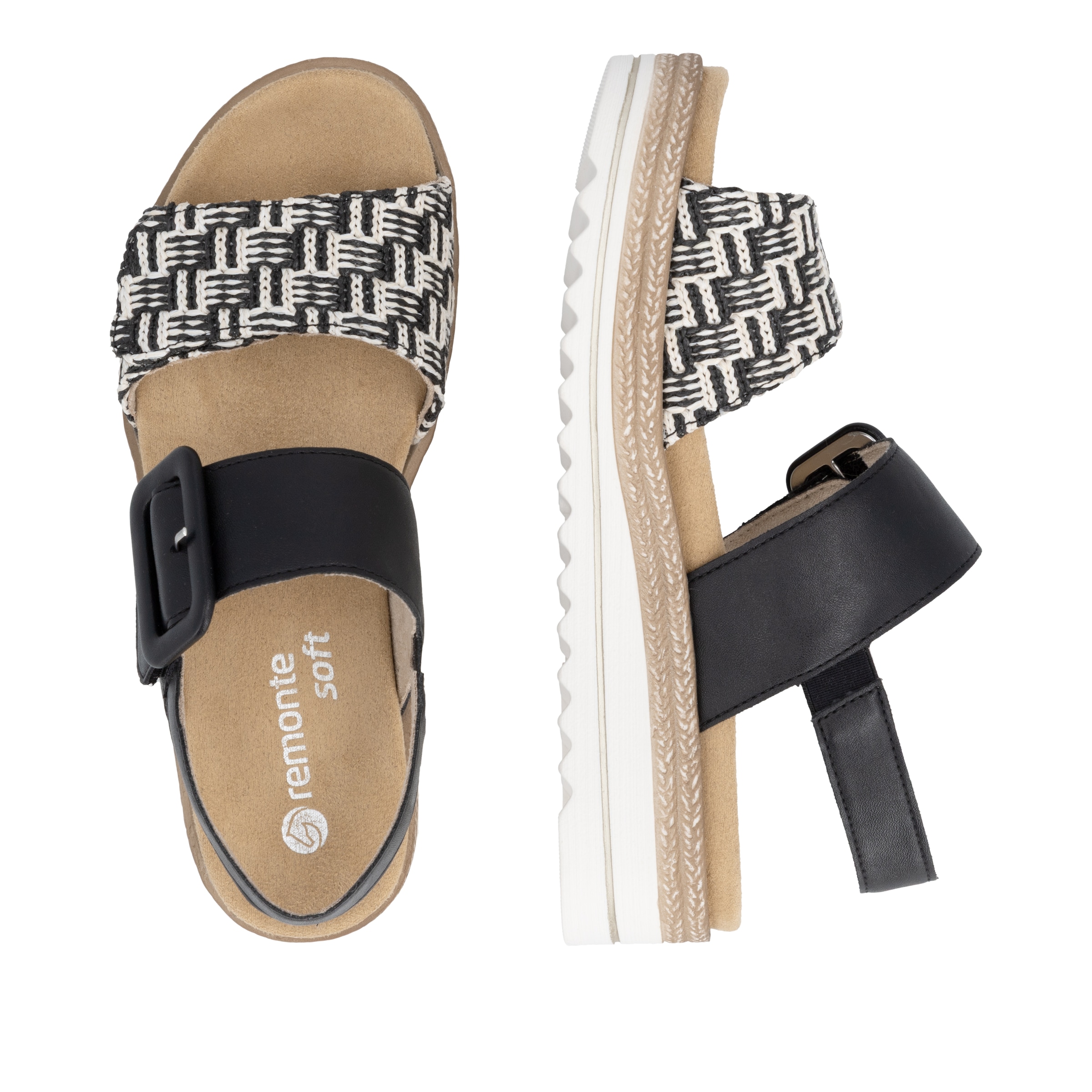 Remonte Plateausandale  Sandalette, Sommerschuh, Keilabsatz, mit Lite´n Soft-Ausstattung