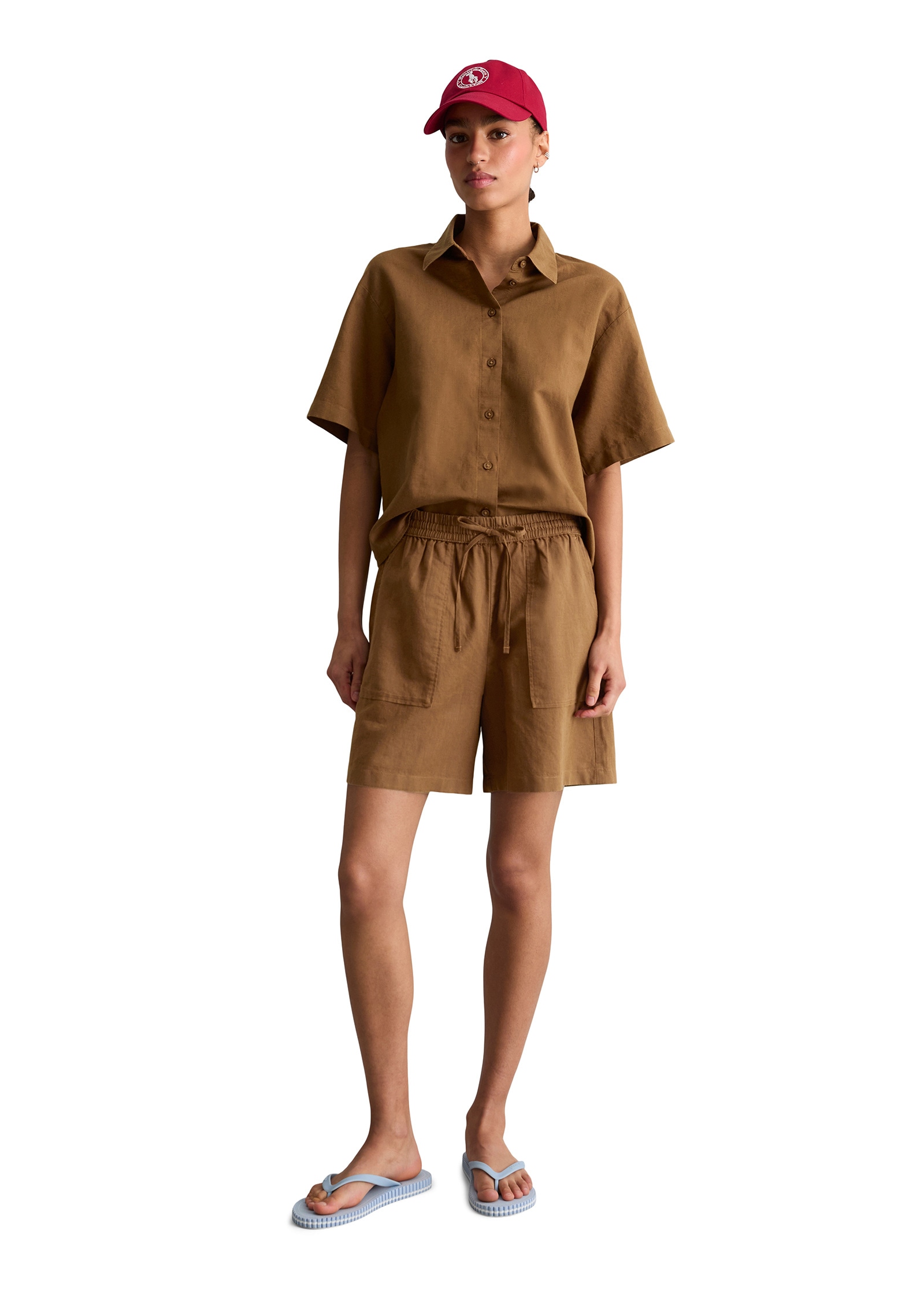 Marc O'Polo DENIM Shorts »aus Leinen-Baumwolle-Mix«