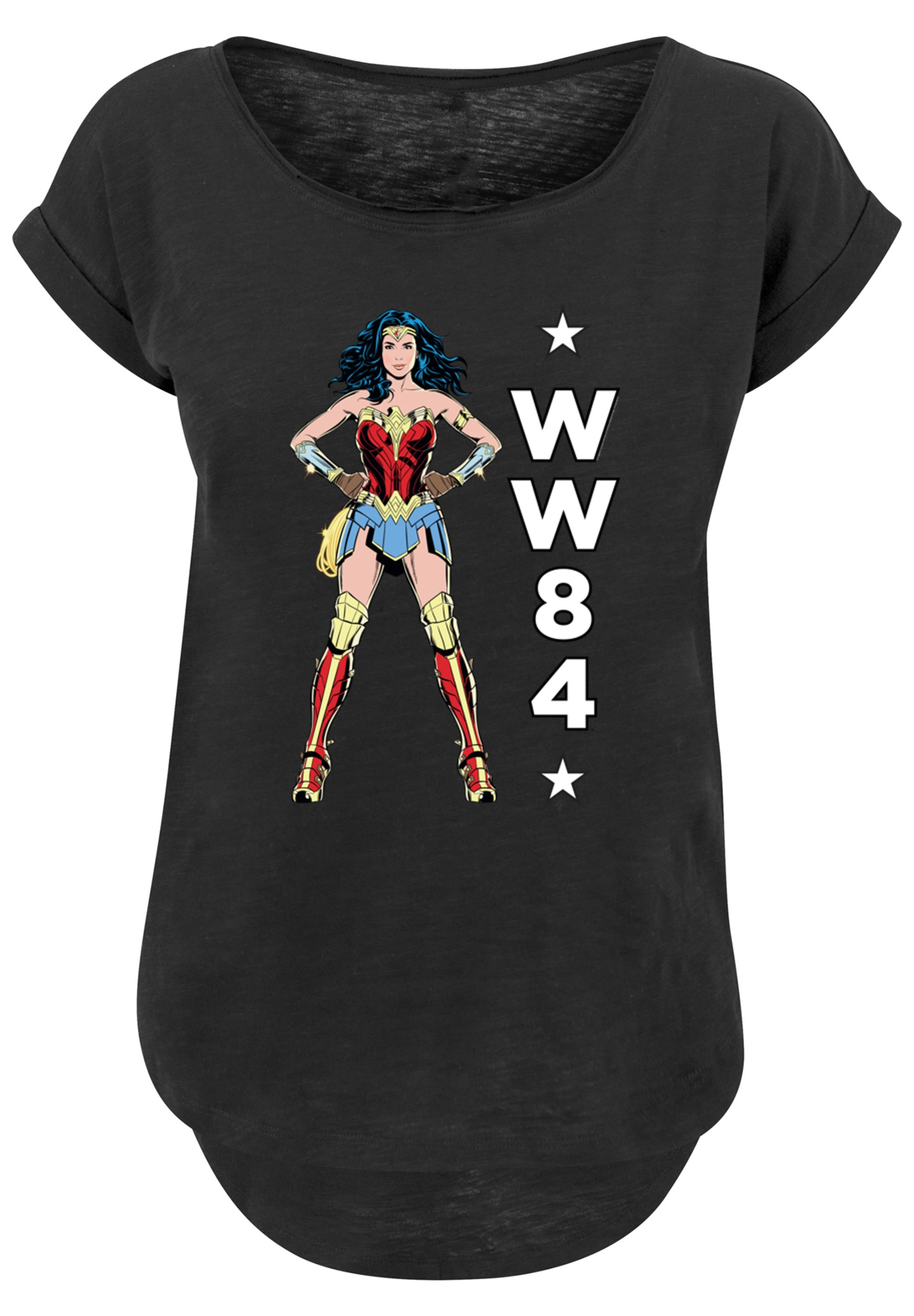 F4NT4STIC T-Shirt »DC Comics Wonder Woman 84 Standing«, Damen,Premium Merch,Lang,Longshirt,Bedruckt