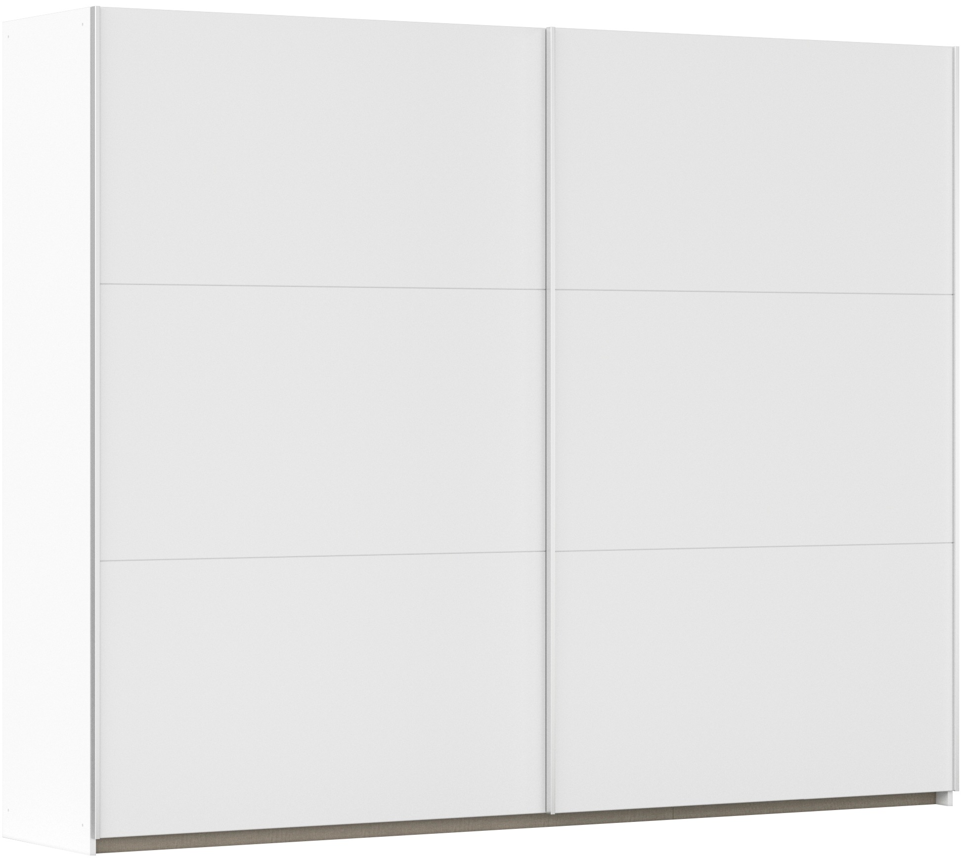 rauch Schwebetürenschrank "Kleiderschrank Drehtürenschrank Schrank Garderobe KRONACH" in 3 Ausstattungen BASIC/CLASSIC/PREMIUM, Breiten 131/175/218/261 cm, optional ohne, mit 1 oder 2 Spiegel, viel Stauraum MADE IN GERMANY