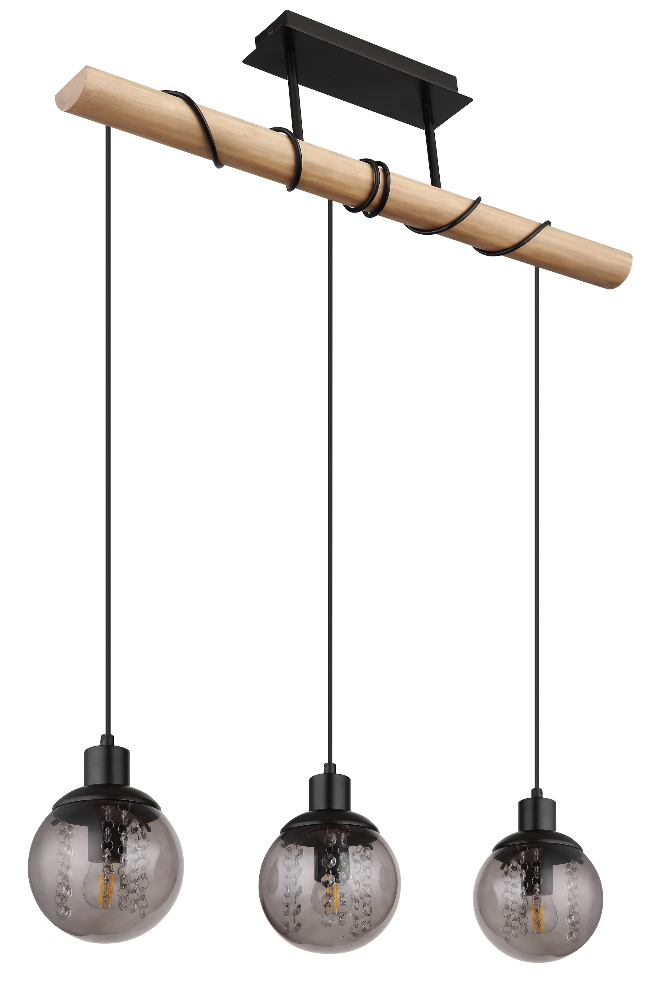 GLOBO LIGHTING Hängeleuchte »RICHARD«, Leuchtmittel E27 | ohne Leuchtmittel, Hängelampe/Pendelleuchte/Esszimmer/Wohnzimmer/Esstisch
