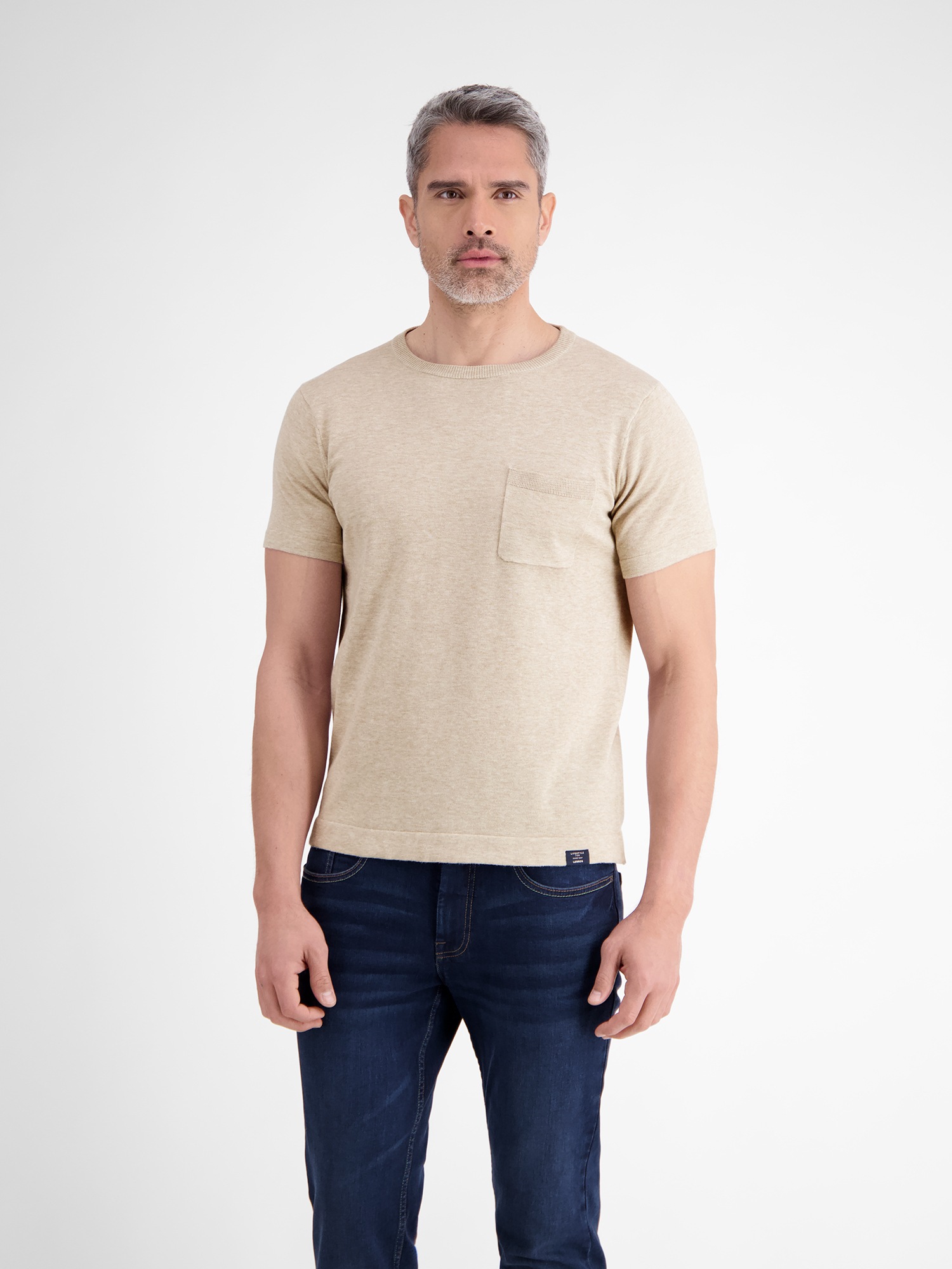LERROS T-Shirt "LERROS Strick-T-Shirt mit Brusttasche" günstig online kaufen