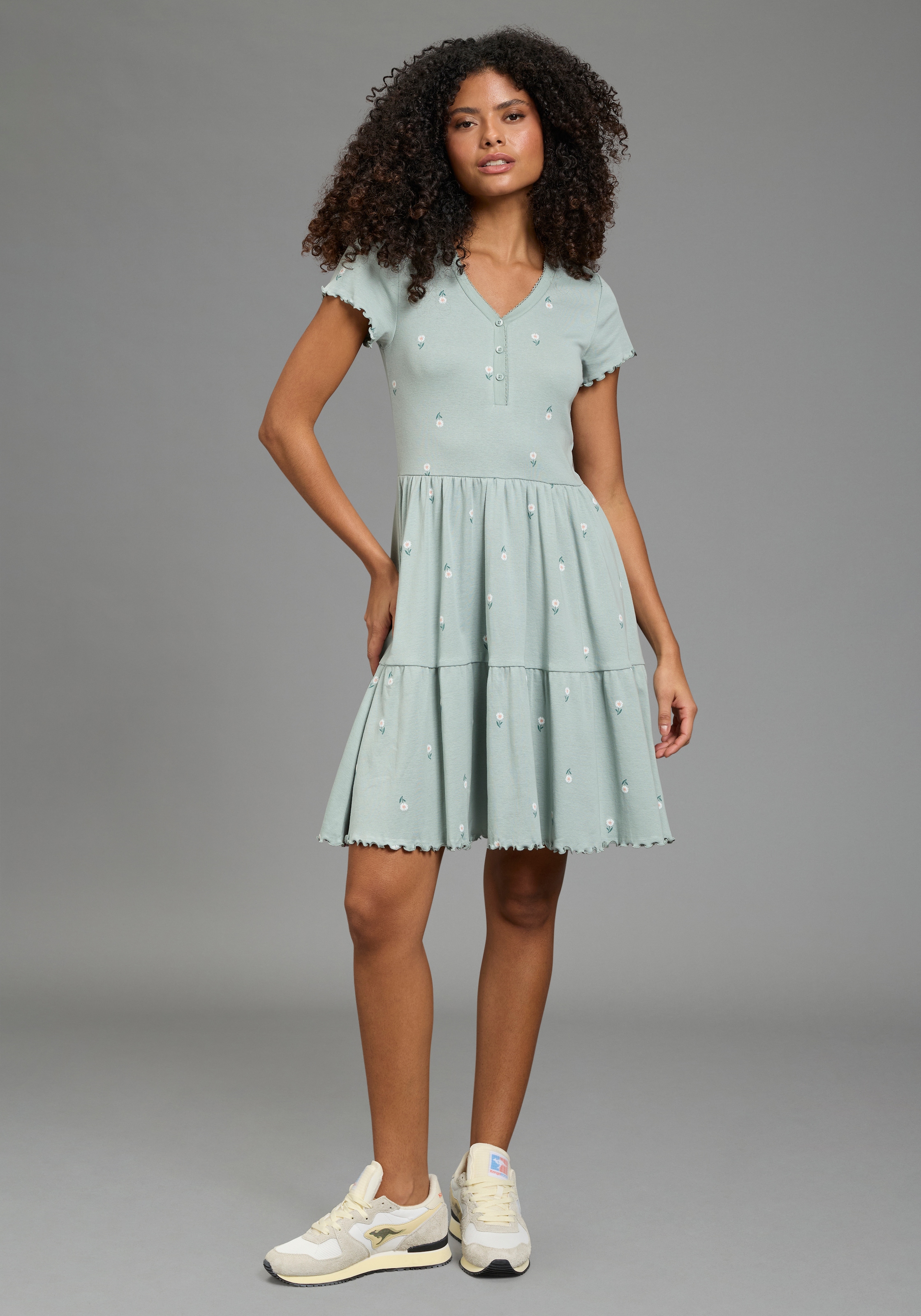 KangaROOS Jerseykleid kniefrei, für Casualmode und Streetwear, aus Baumwoll günstig online kaufen