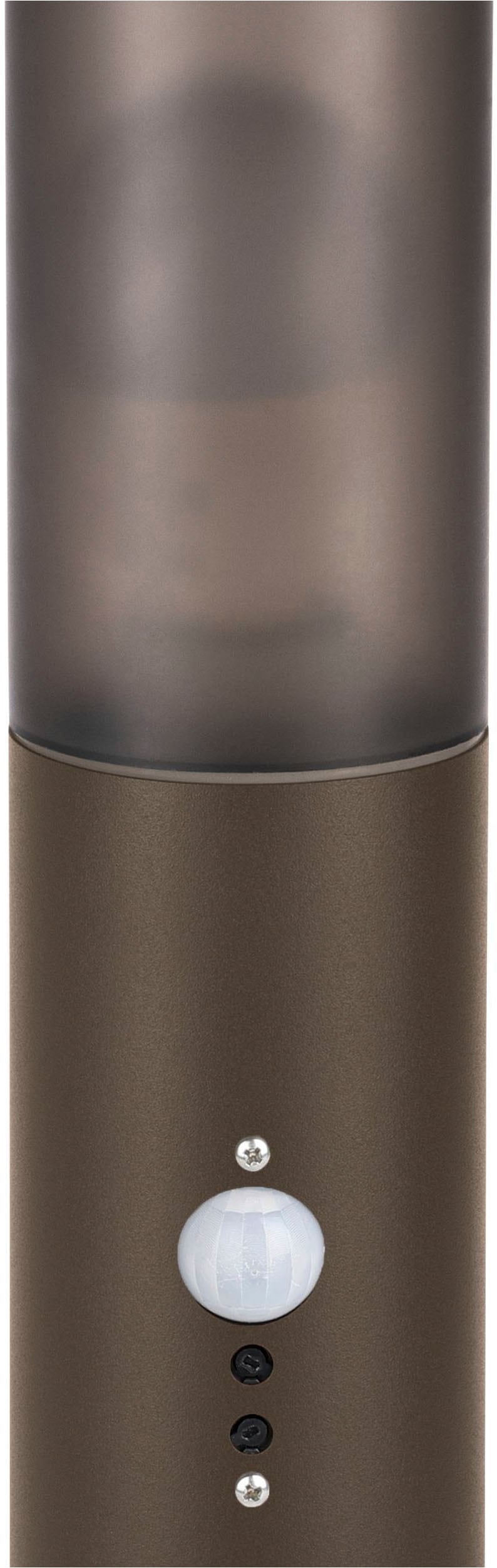 EGLO Sockelleuchte »Helsinki Sockelleuchte, Außenleuchte stehend, Edelstahl, E27, IP44« E27 1 Stk. Stehleuchte - H45 x Ø7,5 cm - rostbraun - 1X15W exkl.