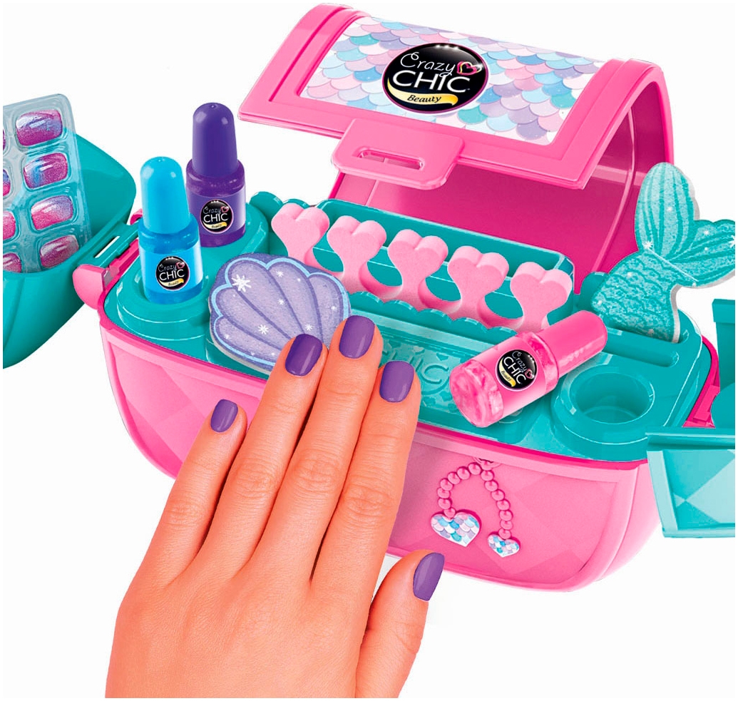 Clementoni® Kreativset »Crazy Chic, Nail-Art Tasche für unterwegs«