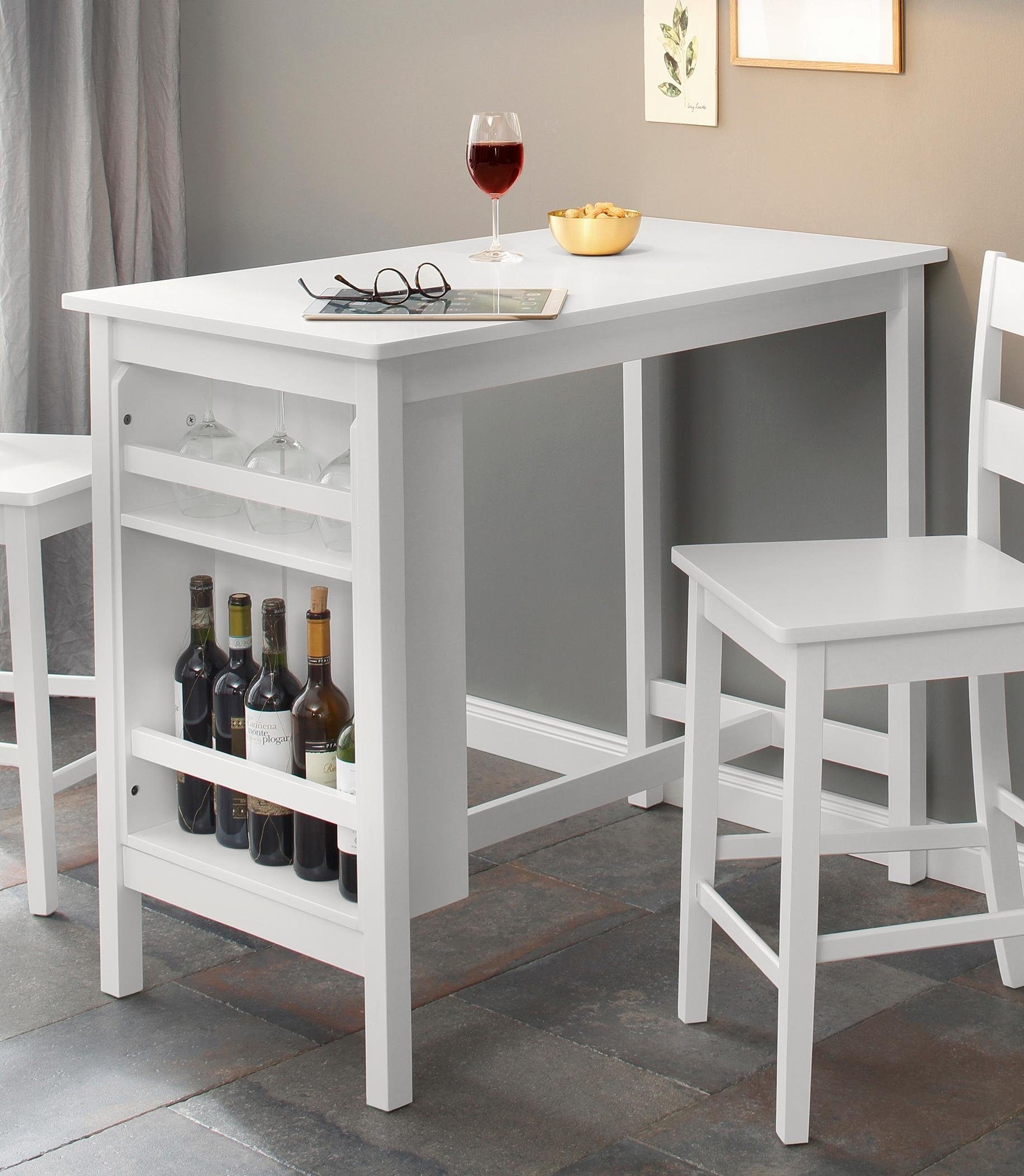 OTTO home Bartisch "Torpedo" Bartisch, Küchentisch, Esstisch, OTTOs Choice, Gestell Massivholz Kiefer, Tischplatte und Regal MDF, Küchentisch