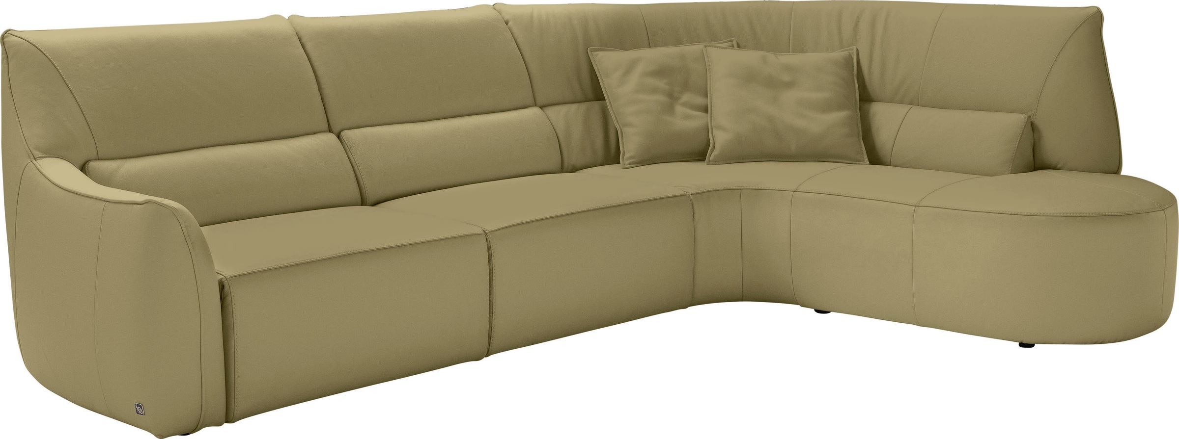 Egoitaliano Ecksofa "Puffy, extravagant & edel, Retro Designsofa, hoher Sit günstig online kaufen