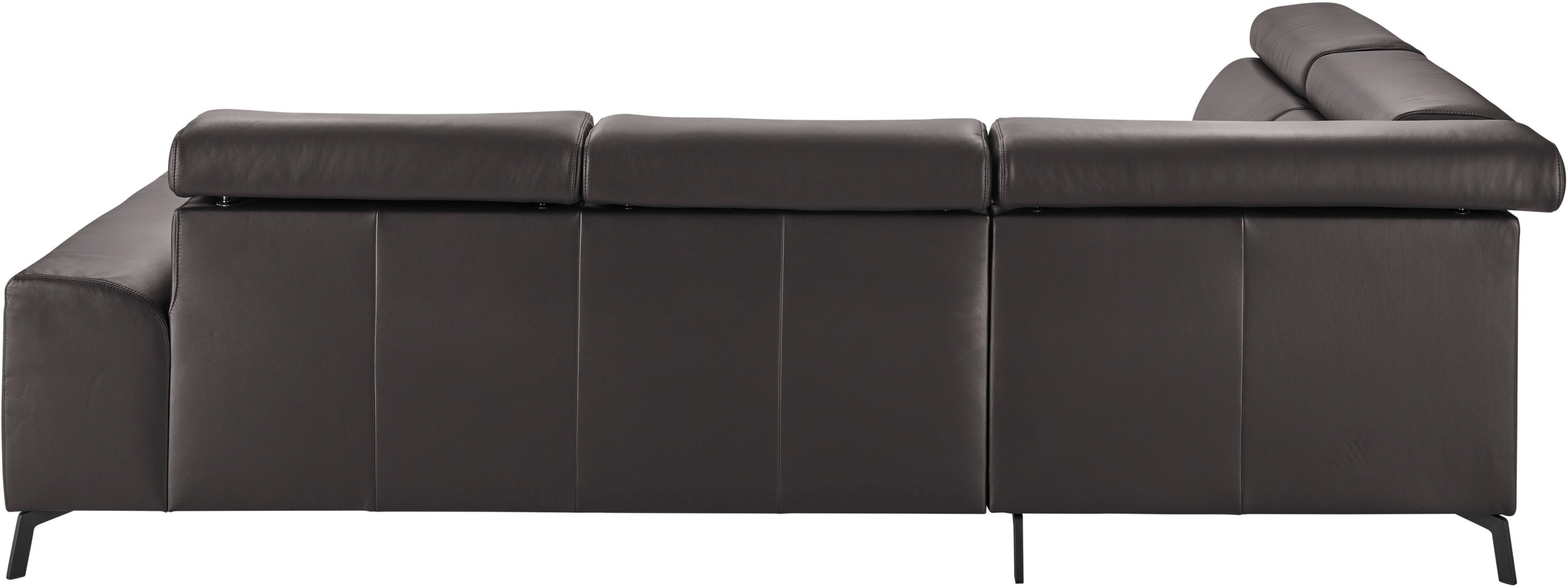 3C Candy Ecksofa »Greve B/T/H: 249/209/79 cm L-Form«, wahlweise mit motorischem Sitzvorzug, manuelle Kopfteilverstellung