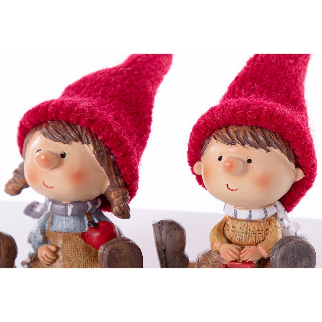 Myflair Möbel & Accessoires Weihnachtsfigur »Weihnachtsdeko«, Wichtelpärchen, Höhe ca. 11 cm