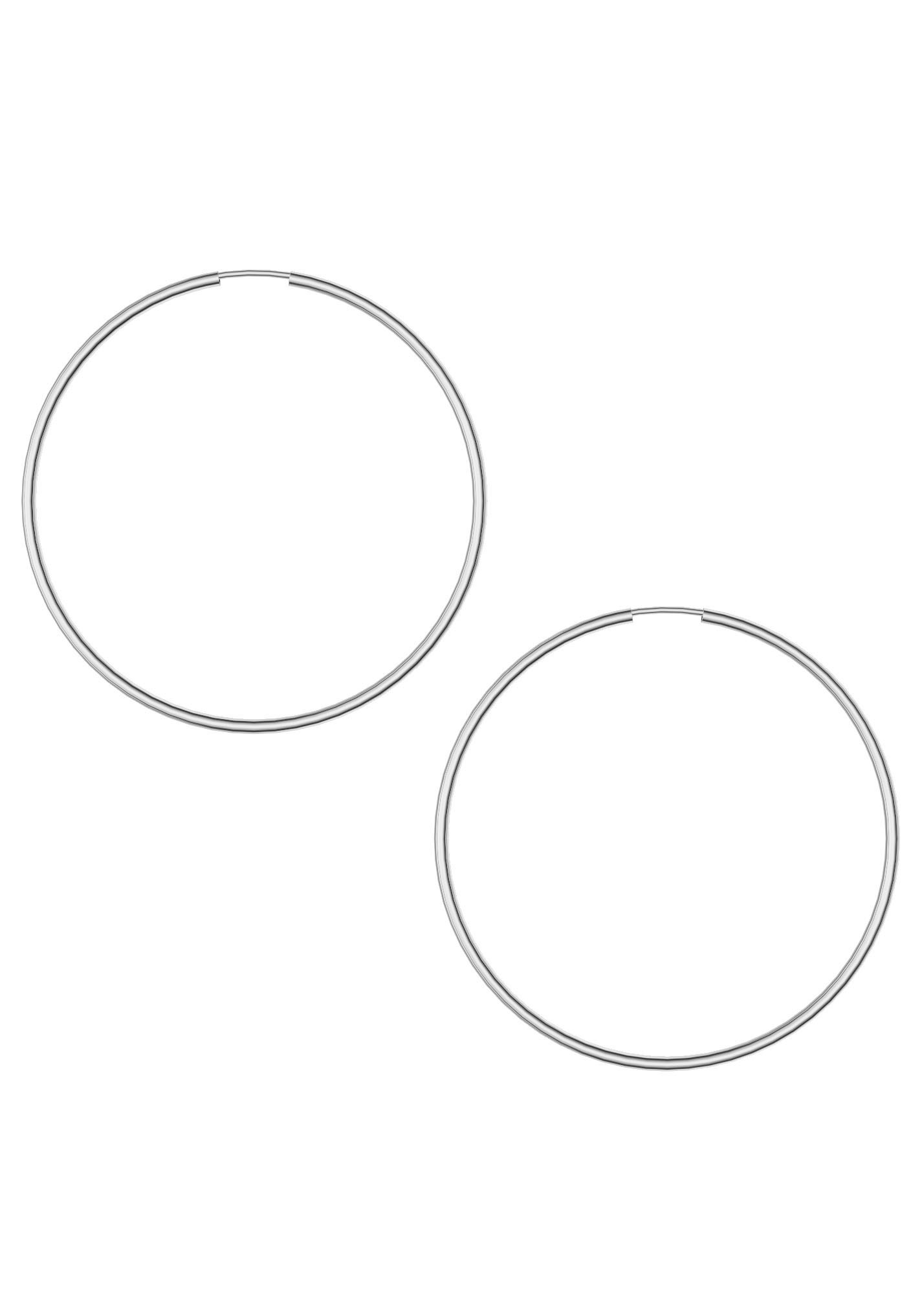 FIRETTI Hoop Earrings Silver 925 Size 60 3