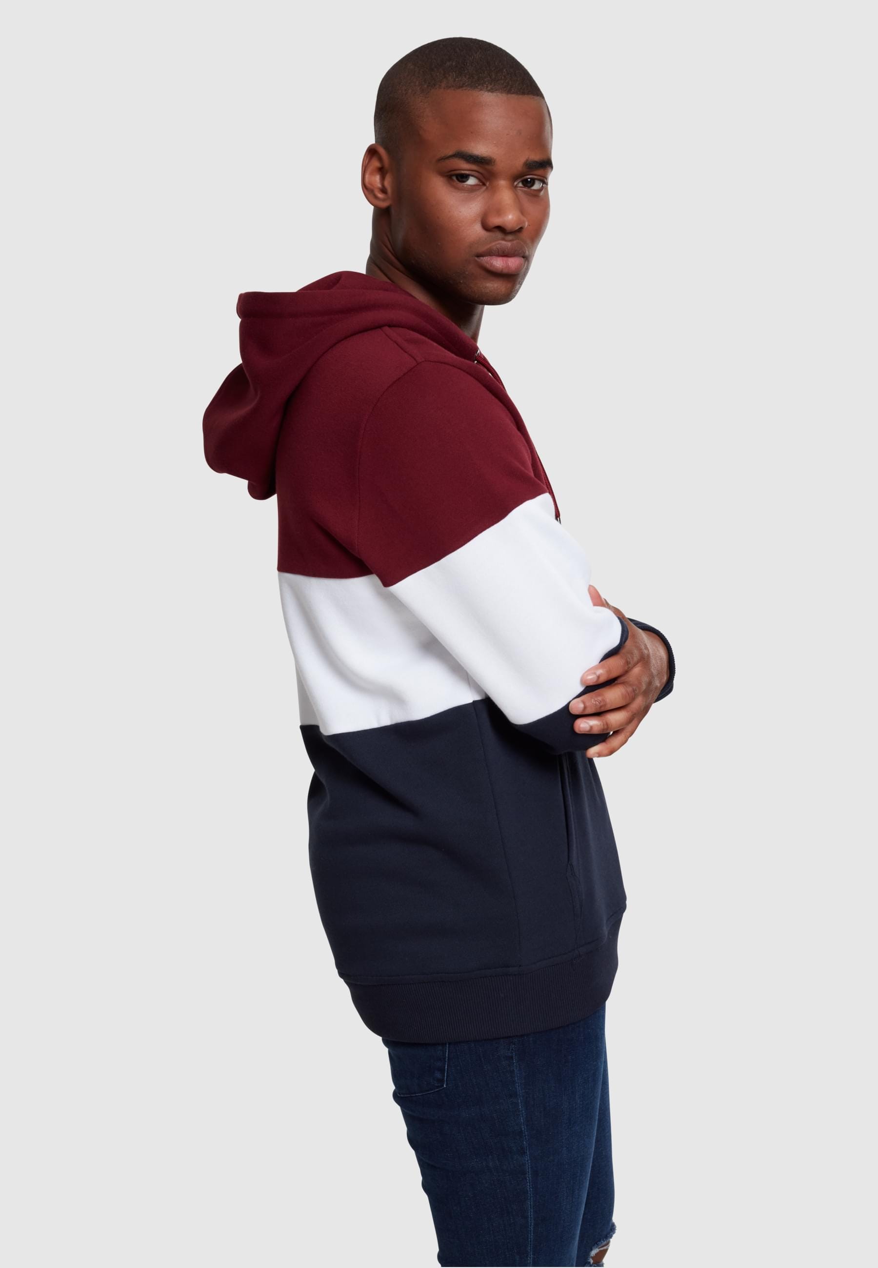 URBAN CLASSICS Sweatshirt »Urban Classics Herren 3-Tone Hoody«, (1 tlg.)