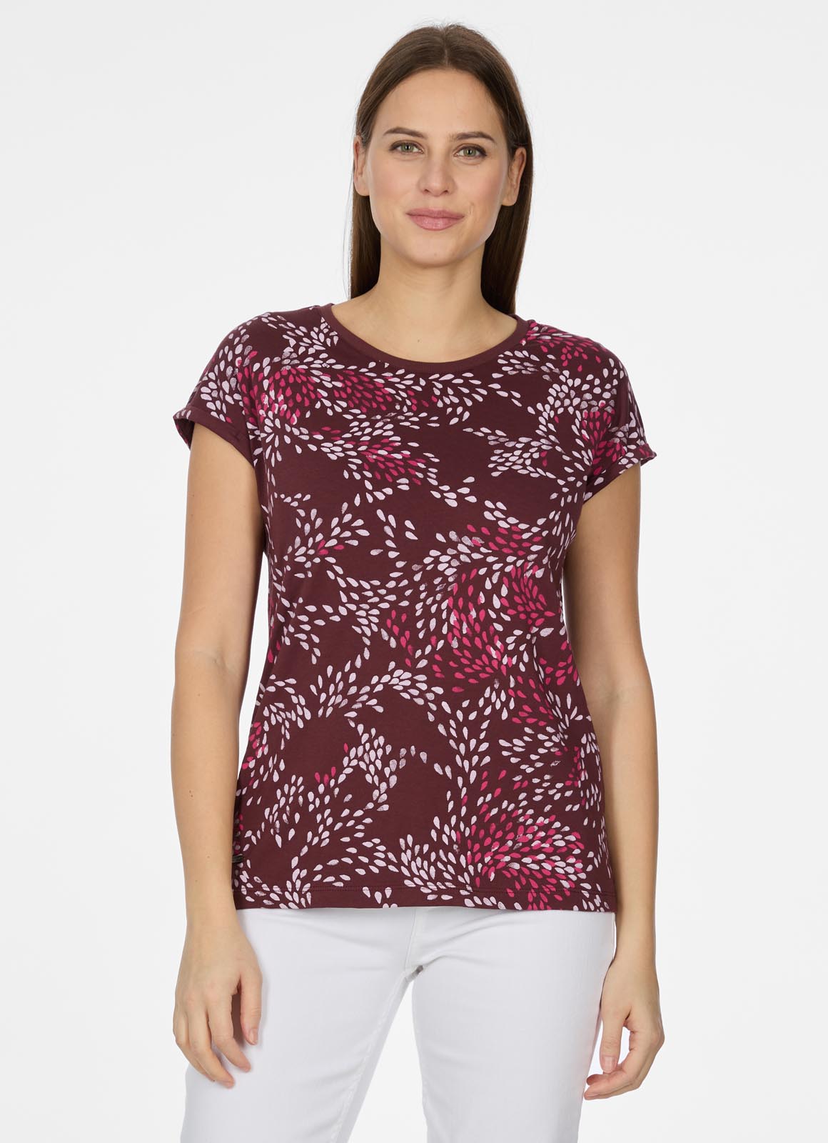 Ragwear Kurzarmshirt "DIONA PRINT" T-Shirt mit buntem Allover-Print