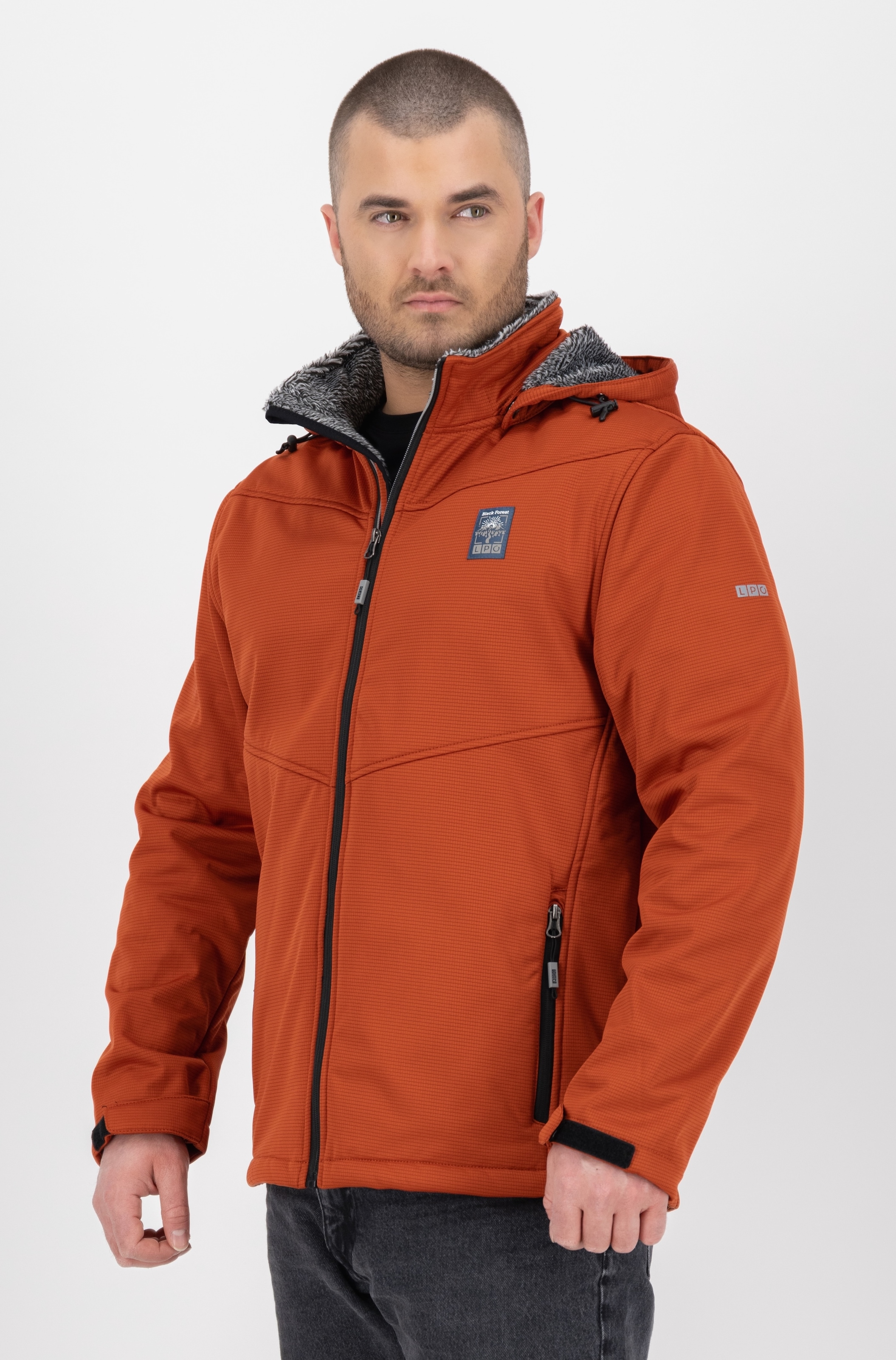 LPO Softshelljacke »LARON 2 MN«, abnehmbare Kapuze