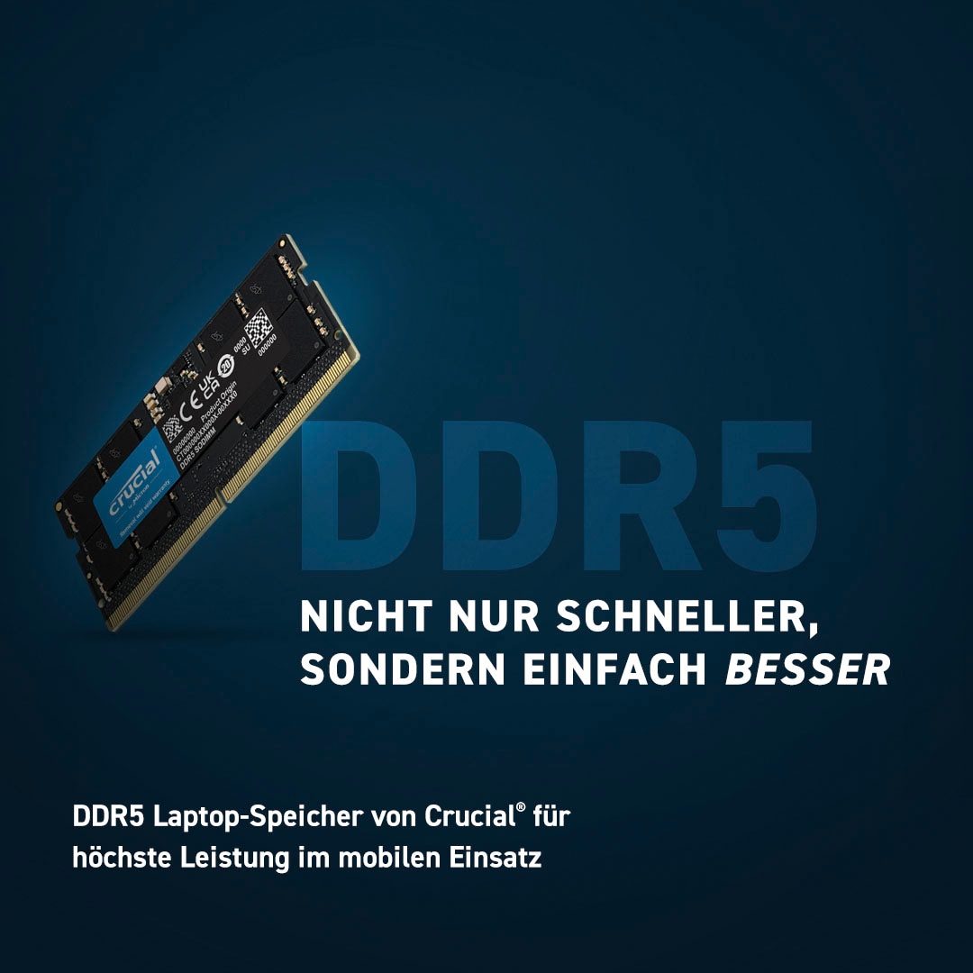 Crucial Arbeitsspeicher »16GB DDR5-4800 SODIMM«