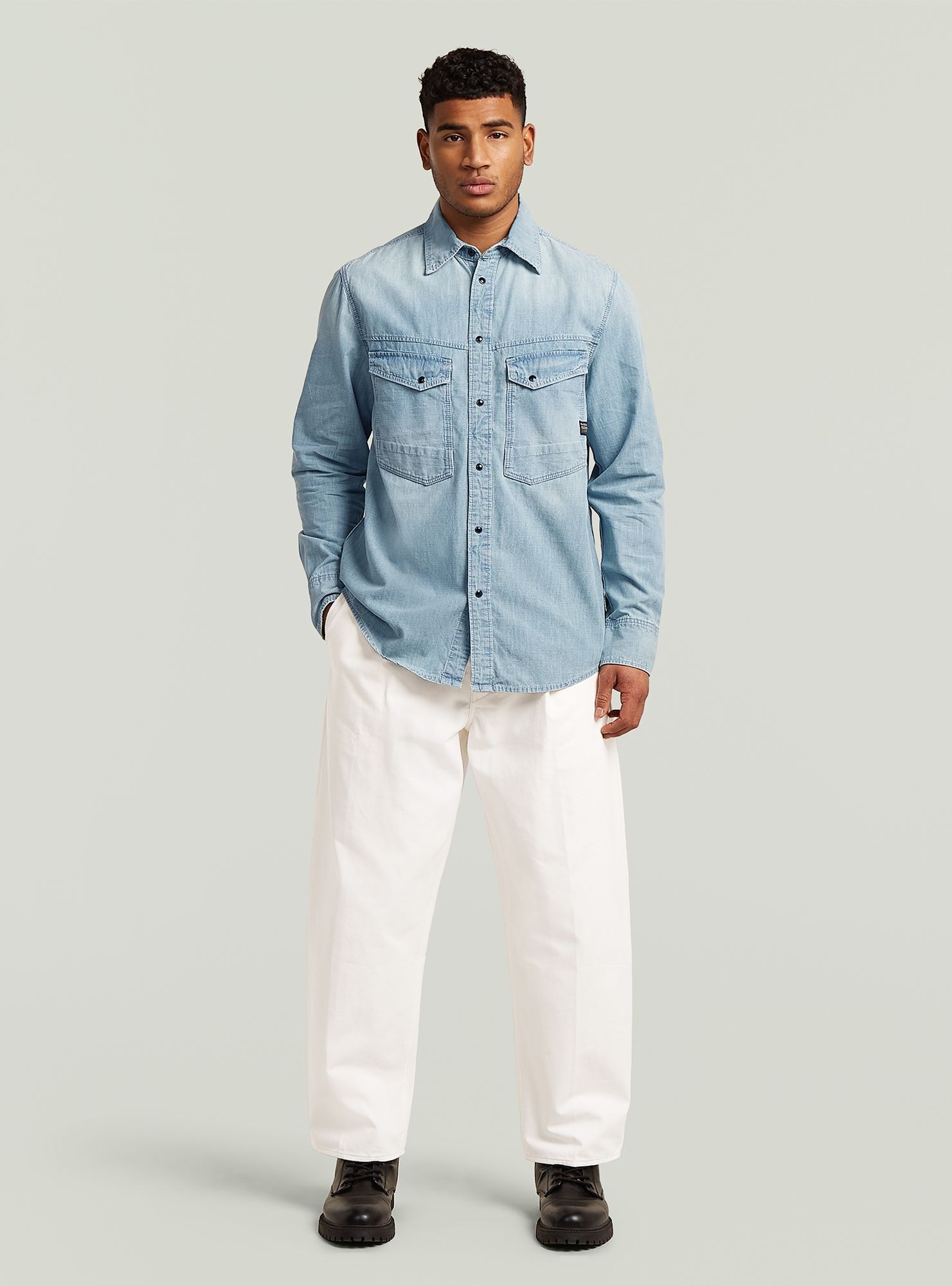 G-STAR Langarmshirt »Dakota Regular Shirt Long Sleeve«