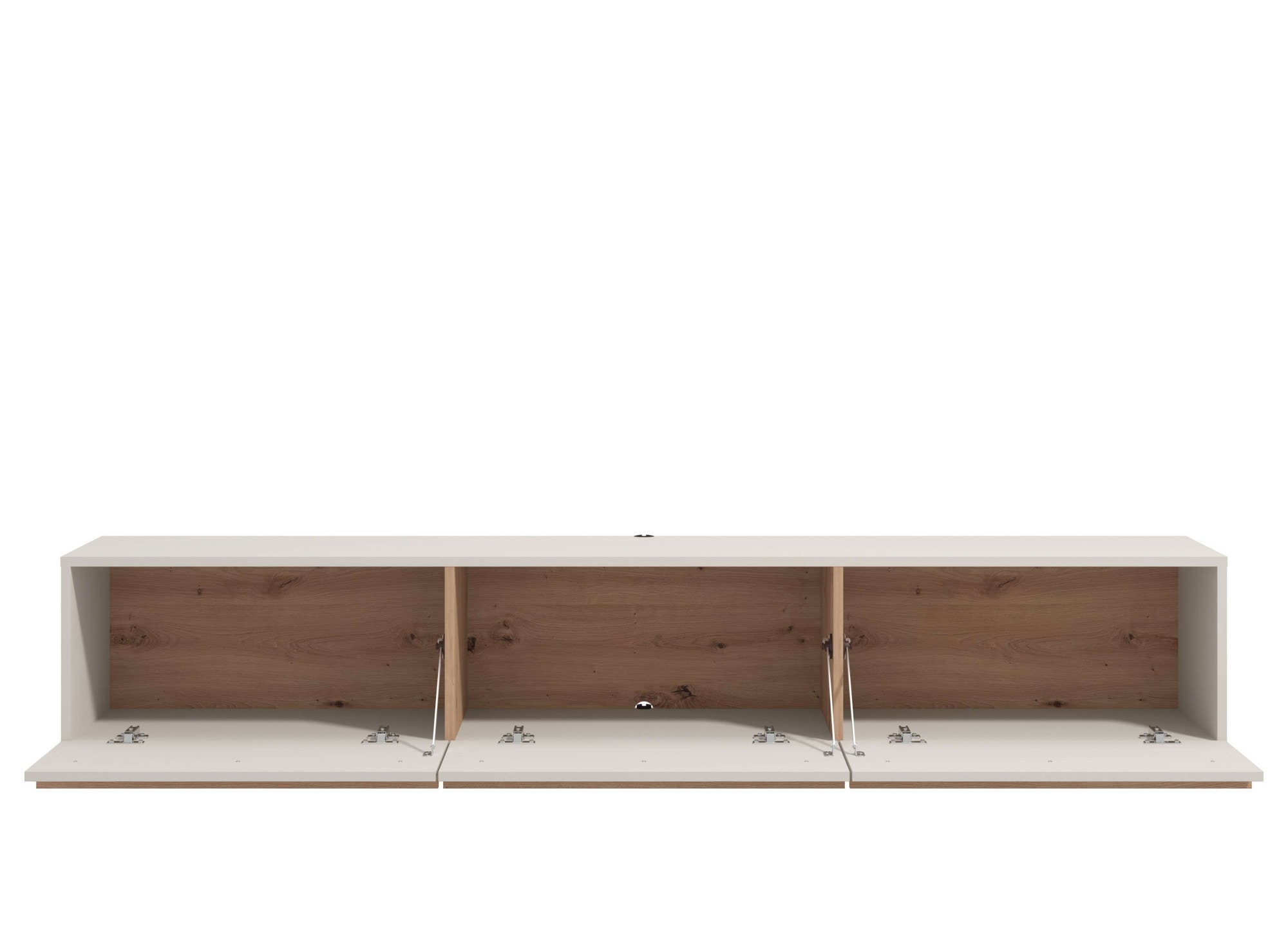 INOSIGN Lowboard »Arles TV-Kommode, Breite 128 /154/192 cm, TV-Schrank, Wandmontage«, mit geschlossenen Fächern, in Kaschmir Farbe, mit Klappentüren