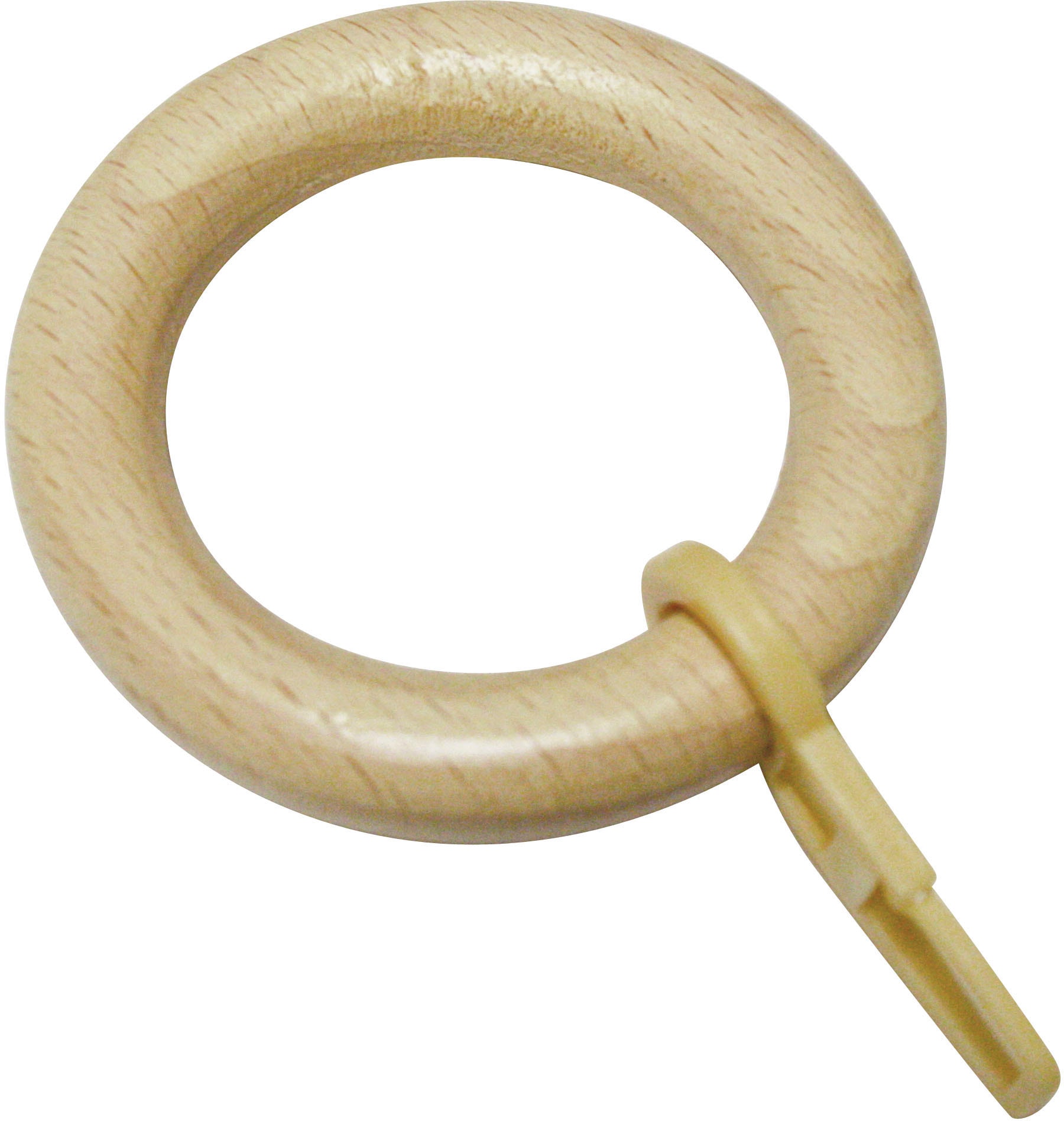 GARDINIA Gardinenring "Lugano Holz" Serie Gardinenstangen-Set Lugano Classic Ø 28 mm