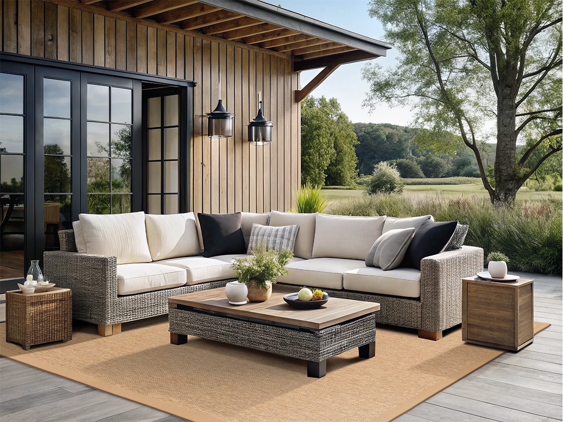 DEKOWE Naturino Rips Flatweave Rug Beige 80x250cm