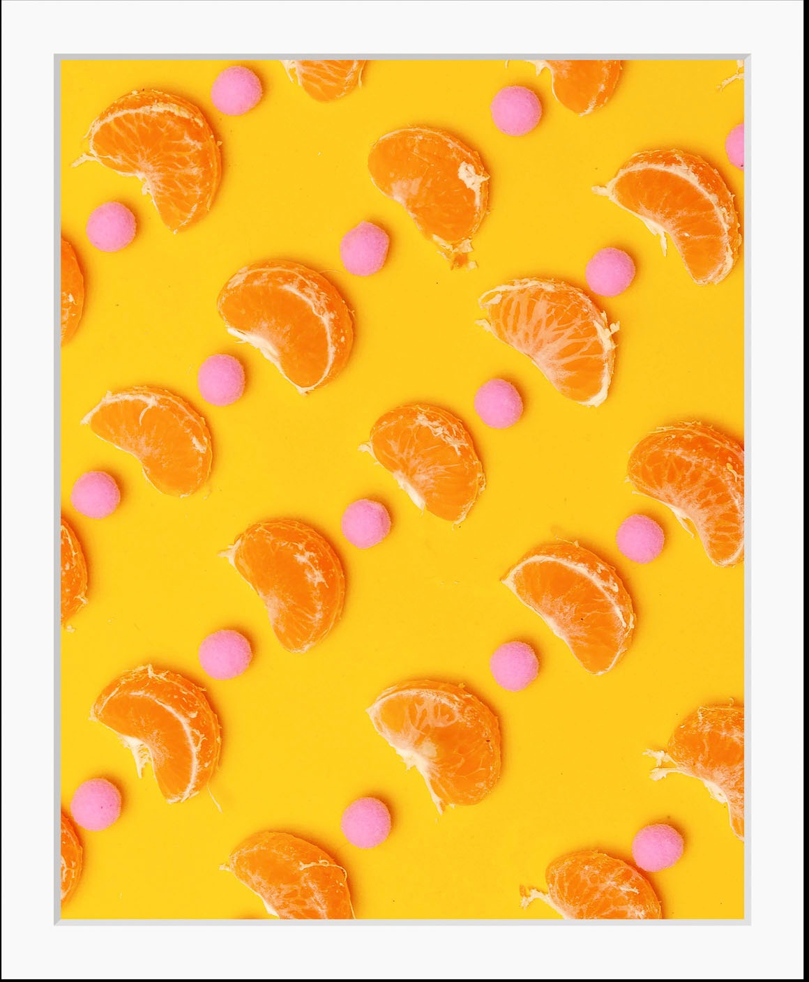 queence Bild »Lenny«, Obst-Obst Bilder-Lebensmittel-Essen-Kunst-Figuren-Süßigkeiten, (1 St.), HD Premium Poster-Druck inkl. Holzrahmen