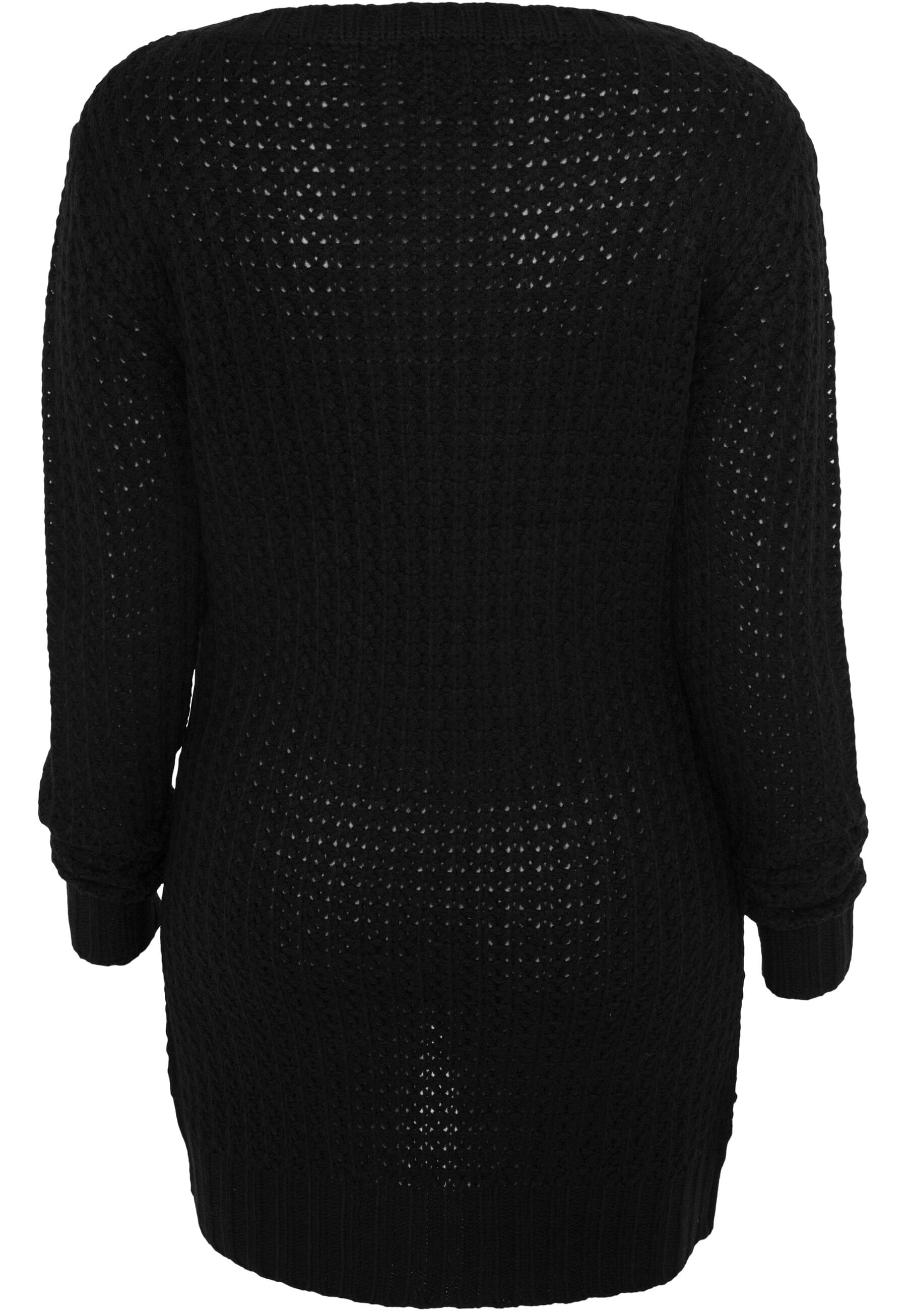 URBAN CLASSICS Rundhalspullover »Urban Classics Damen Ladies Long Wideneck Sweater«, (1 tlg.)