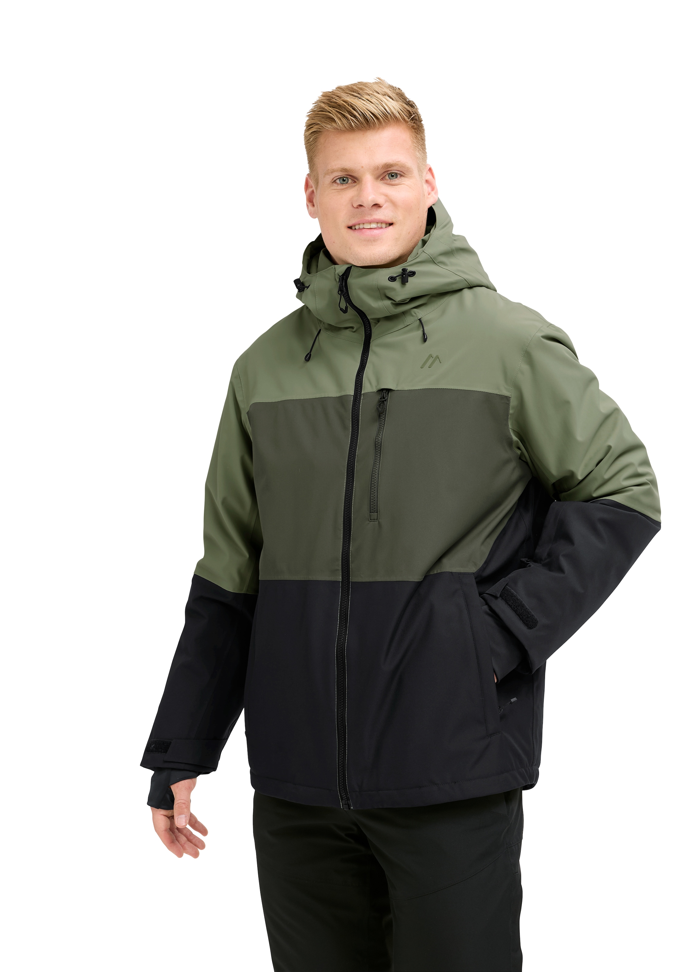 Maier Sports Skijacke »Pleso« Herren Winterjacke wasserdicht, mit RV-Taschen und Kapuze