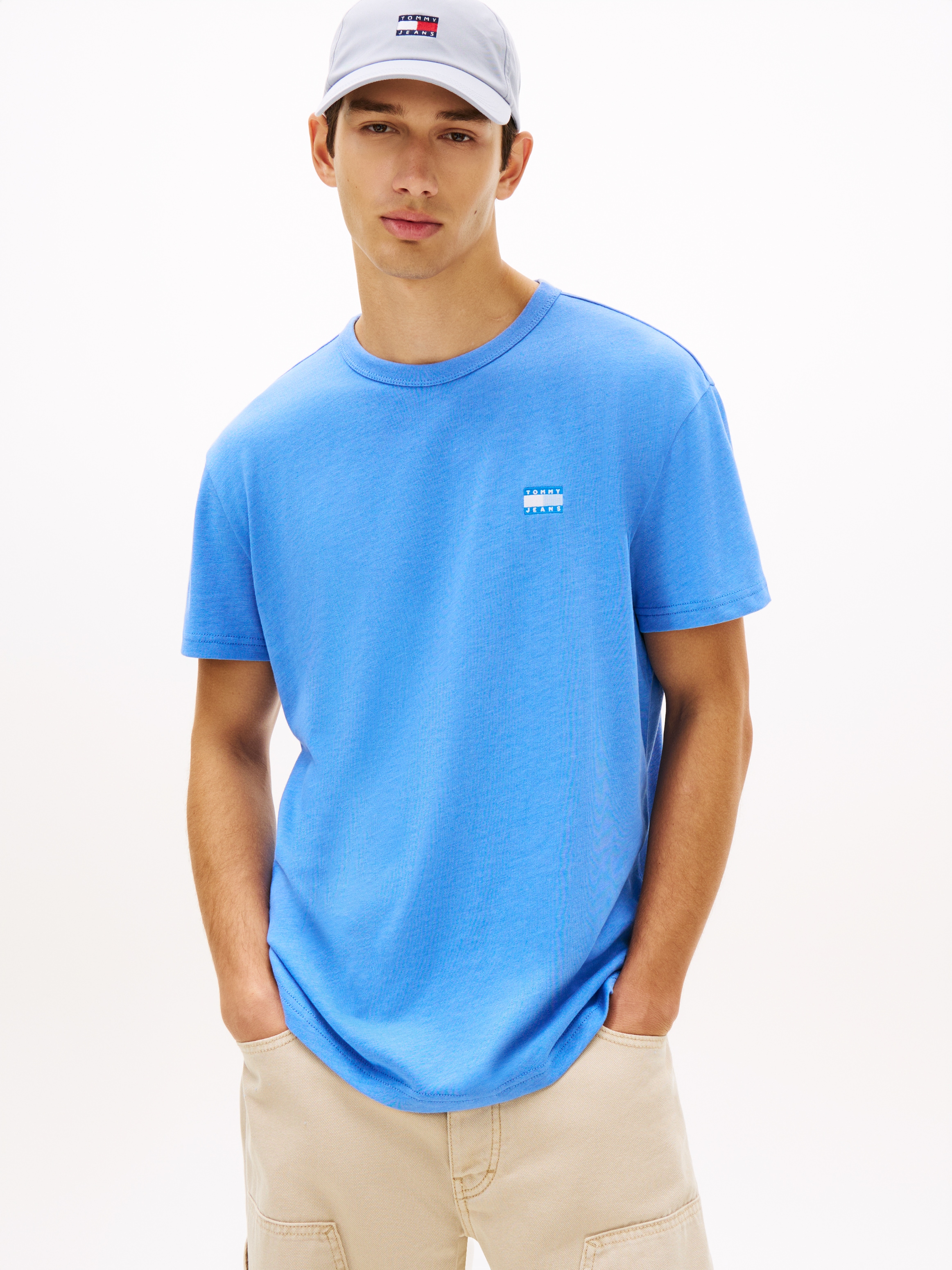 Tommy Jeans T-Shirt "TJM REG BADGE" Rundhals, Jersey, meliert, regular fit günstig online kaufen