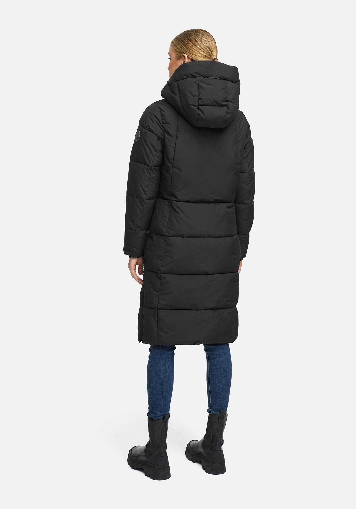 Winterjacke MARIKOO "Chumanii", Damen, Gr. XL, schwarz, Obermaterial: 100% Polyester; Futter: 100% Polyester; Wattierung: 100% Polyester; Ärmelfutter: 100% Polyester, Jacken Winterjacke, mit Belüftungsöffnungen am Jackensaum 3