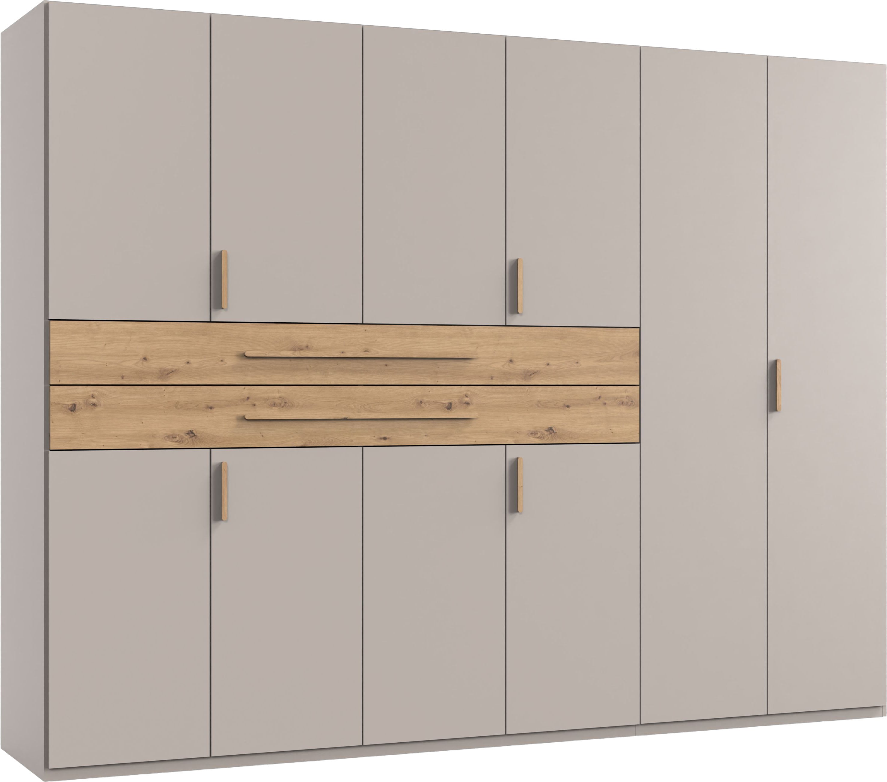 Wimex "Digit Kleiderschrank wahlweise mit oder ohne Spiegel" Schlafzimmer Schrank Bestseller im modernem Design, erhältlich in den Breiten 225cm oder 270cm (mit 8 oder 10 Türen)