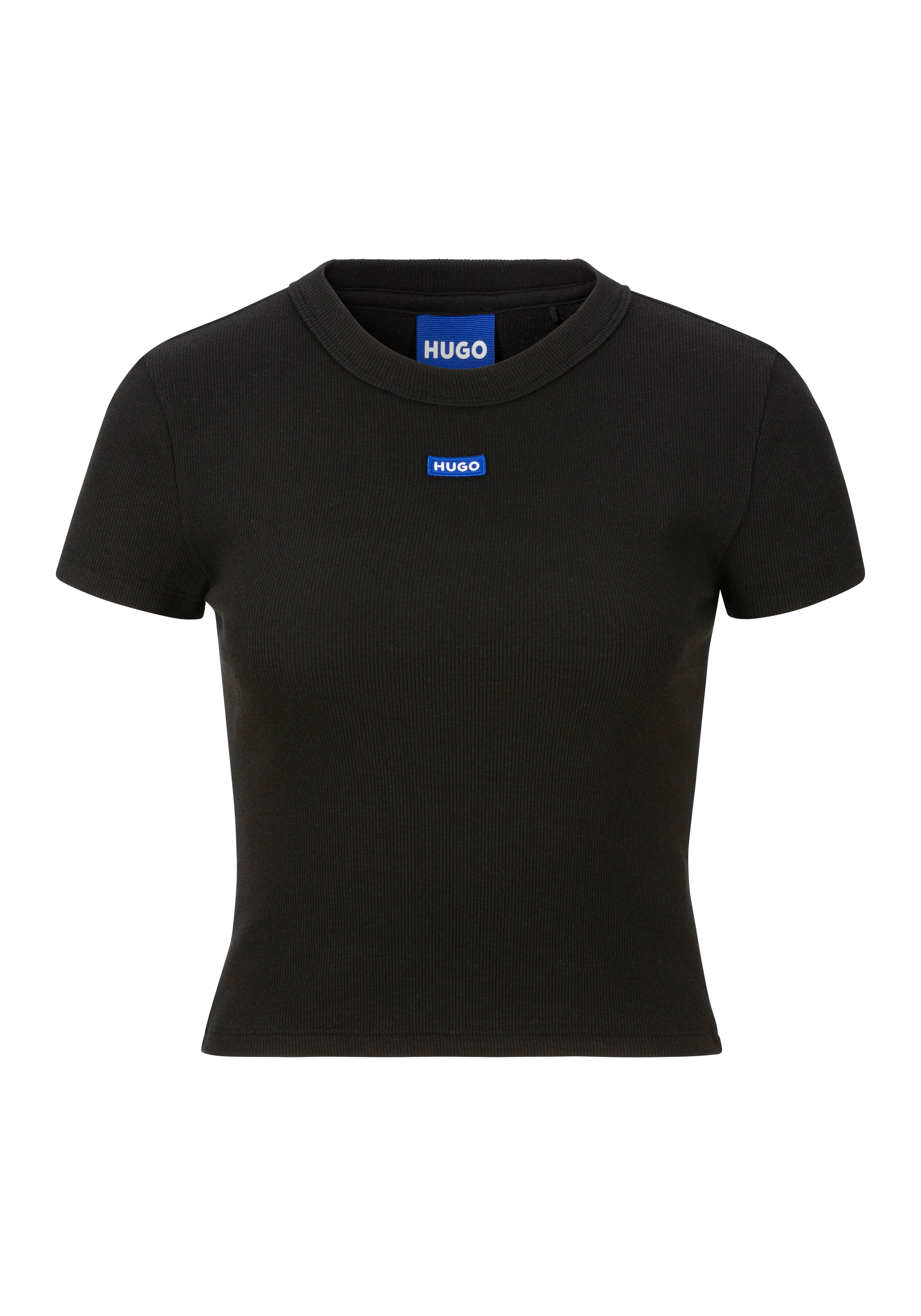 HUGO Blue T-Shirt »Baby Tee_B«, in verkürzter Länge
