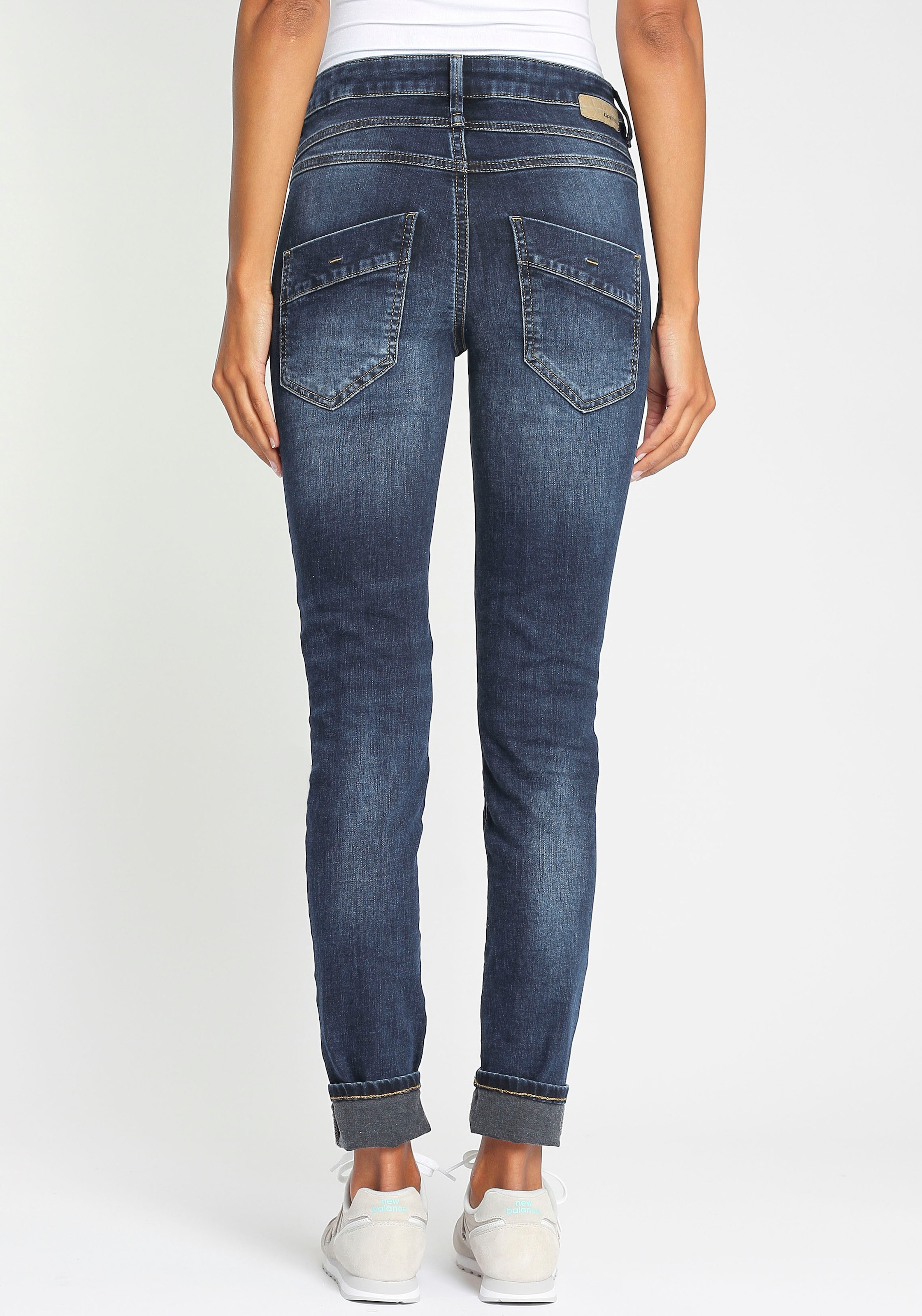 GANG Slim-fit-Jeans »94CARLI«, mit offener Knopfleiste