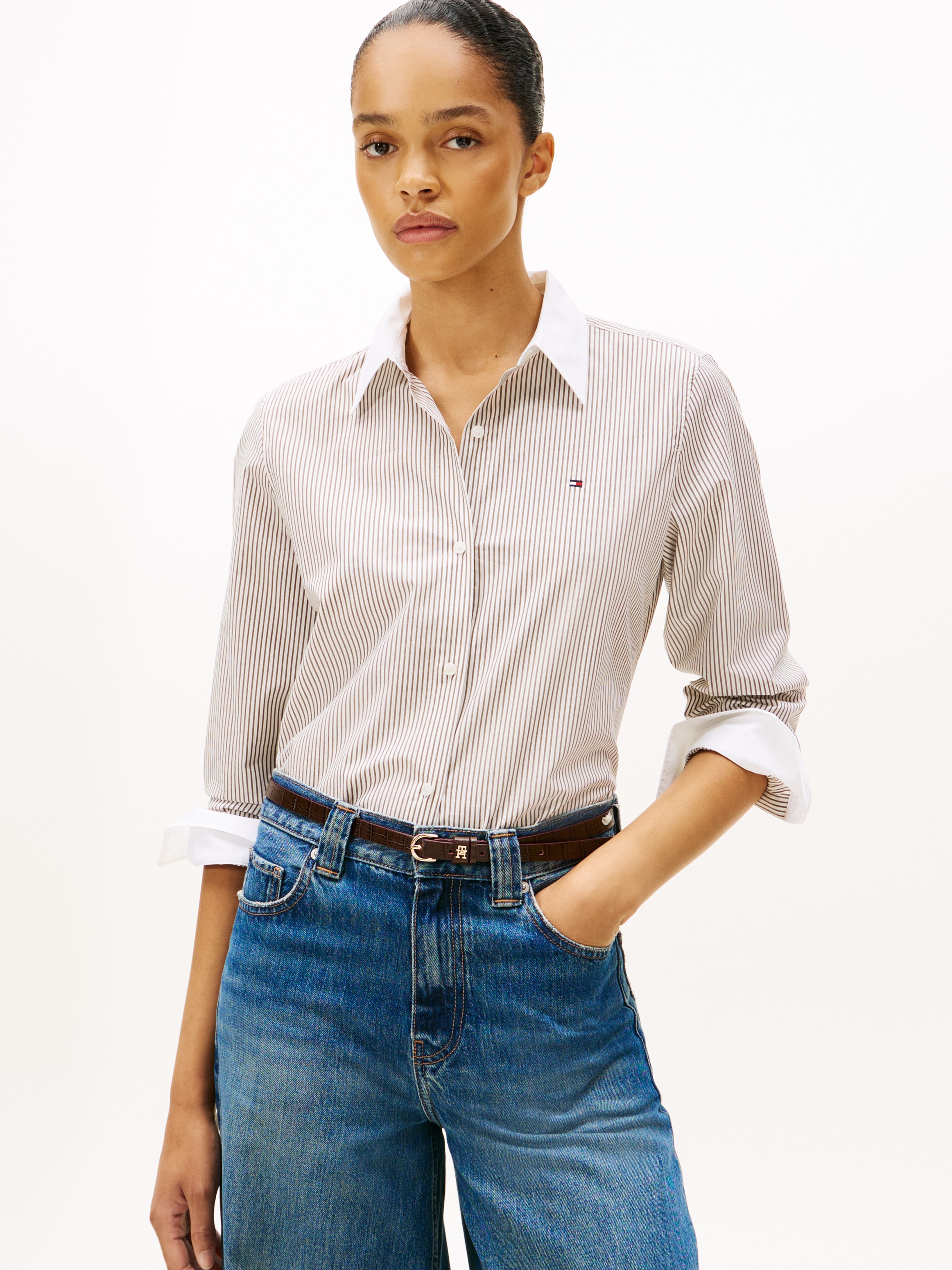 Tommy Hilfiger Shirtbluse "ESS POPLIN REGULAR SHIRT" günstig online kaufen