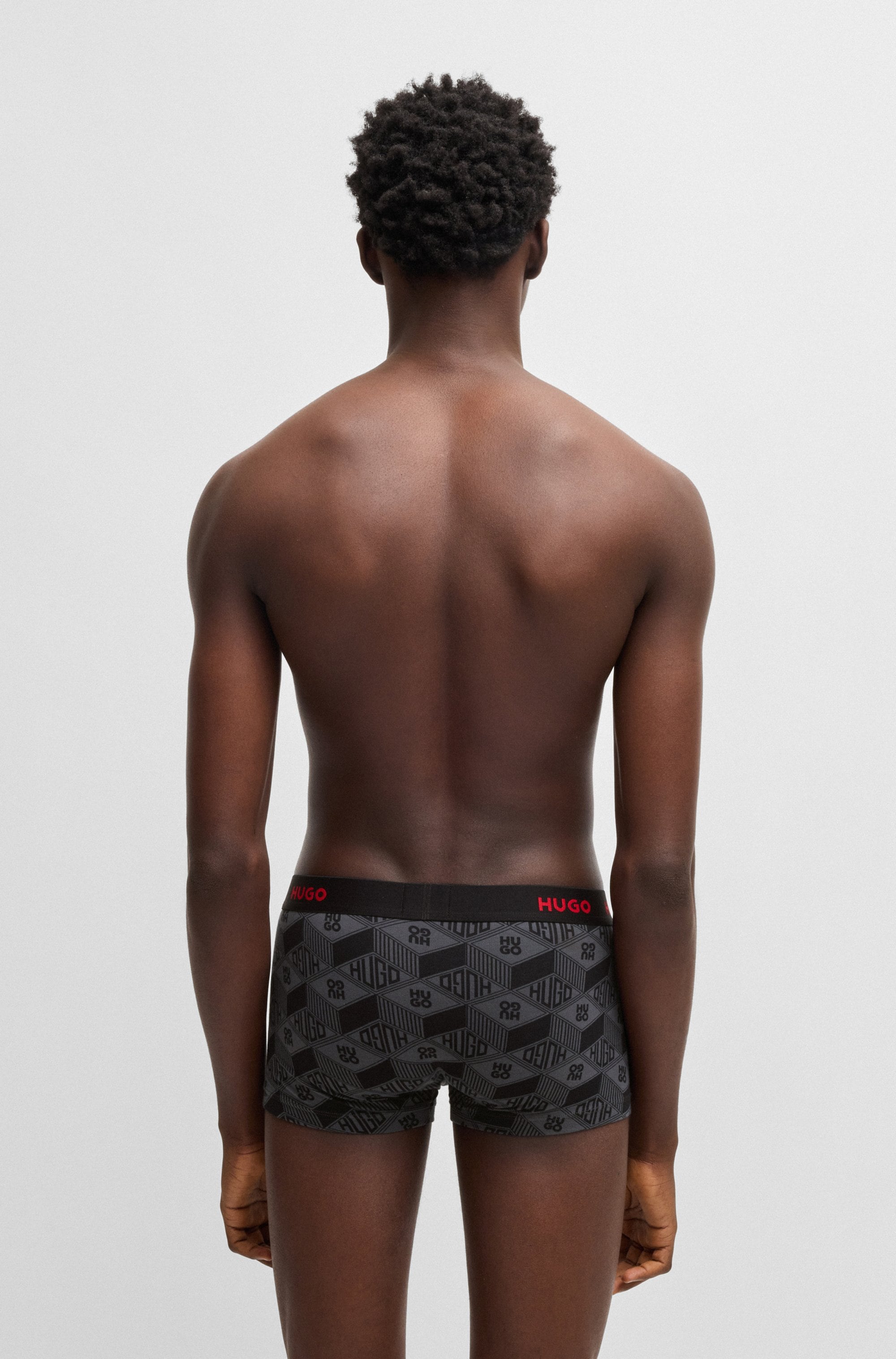 HUGO Underwear Trunk »TRUNK TRIPLET DESIGN«, (Packung, 3 St.), mit Logobund