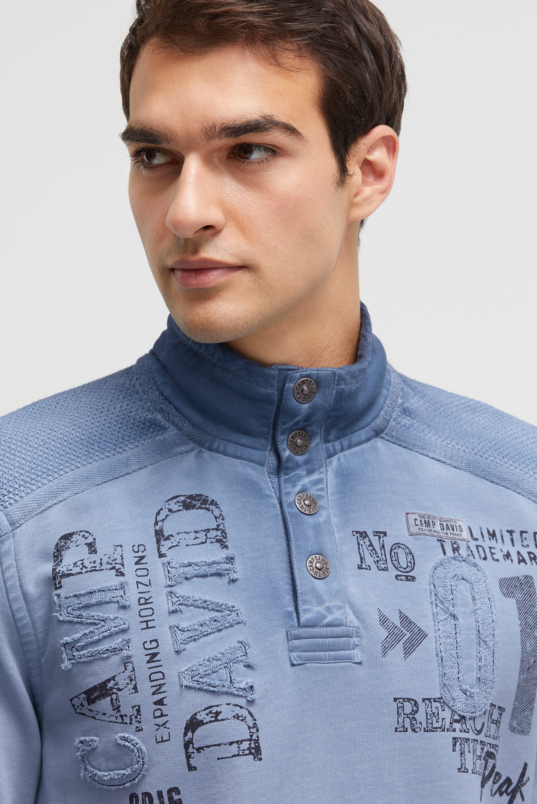 CAMP DAVID Sweater aus Baumwolle